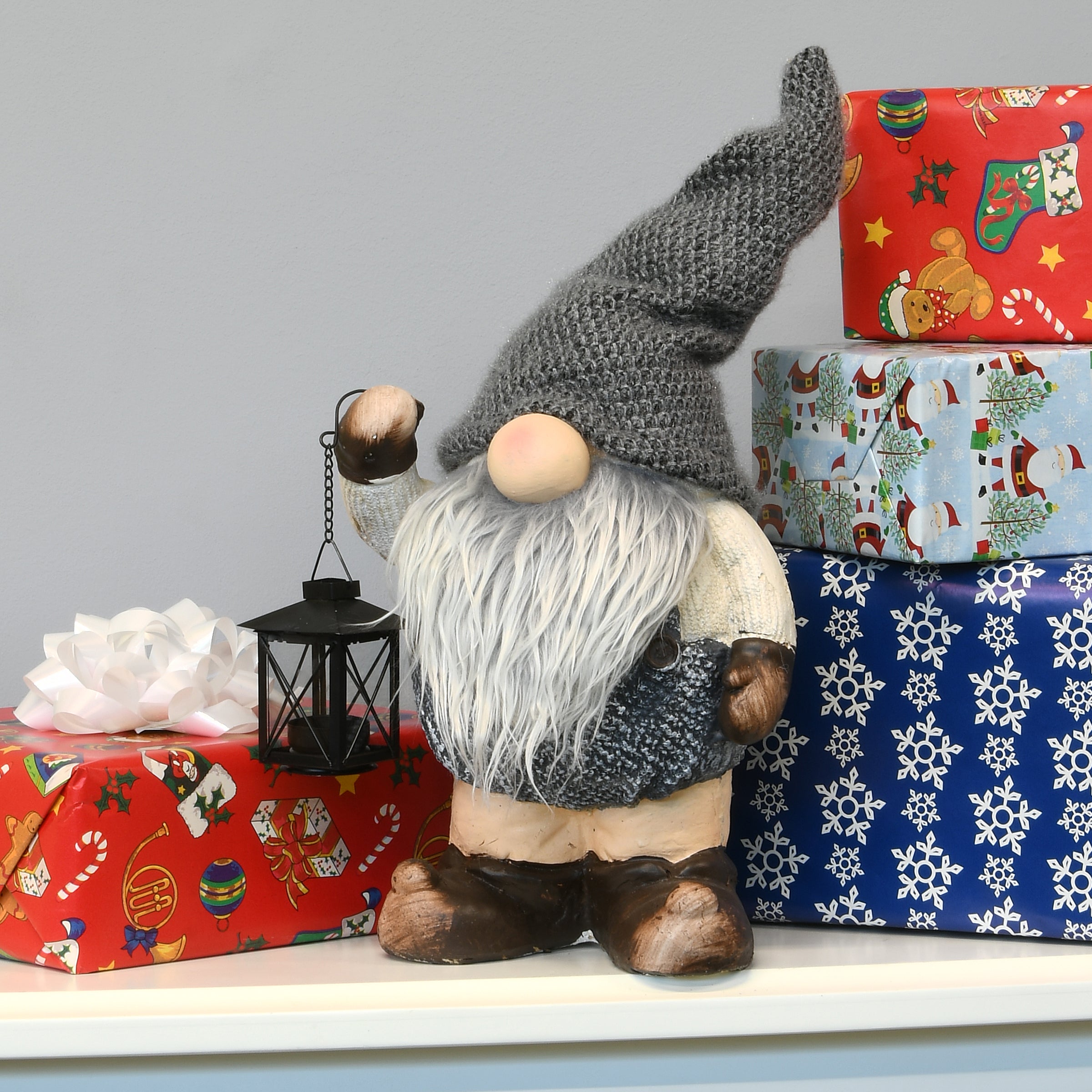 22 Inch Santa Elf Christmas Decoration - Festive Holiday Decor for Home, Office, and Outdoor Display
