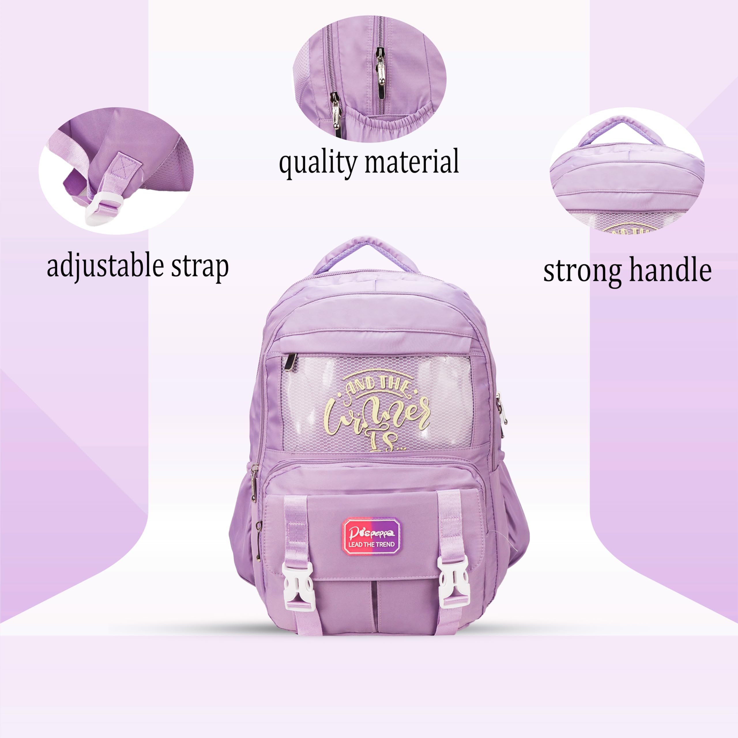 Stylish Korean Kawaii Girls Backpack - Large Capacity 18 Inch Aesthetic Laptop Bag for School & Travel | Water-Resistant Cute Bookbag for Teens & College Students | Perfect for Daily Use, Campus Life & Weekend Getaways
