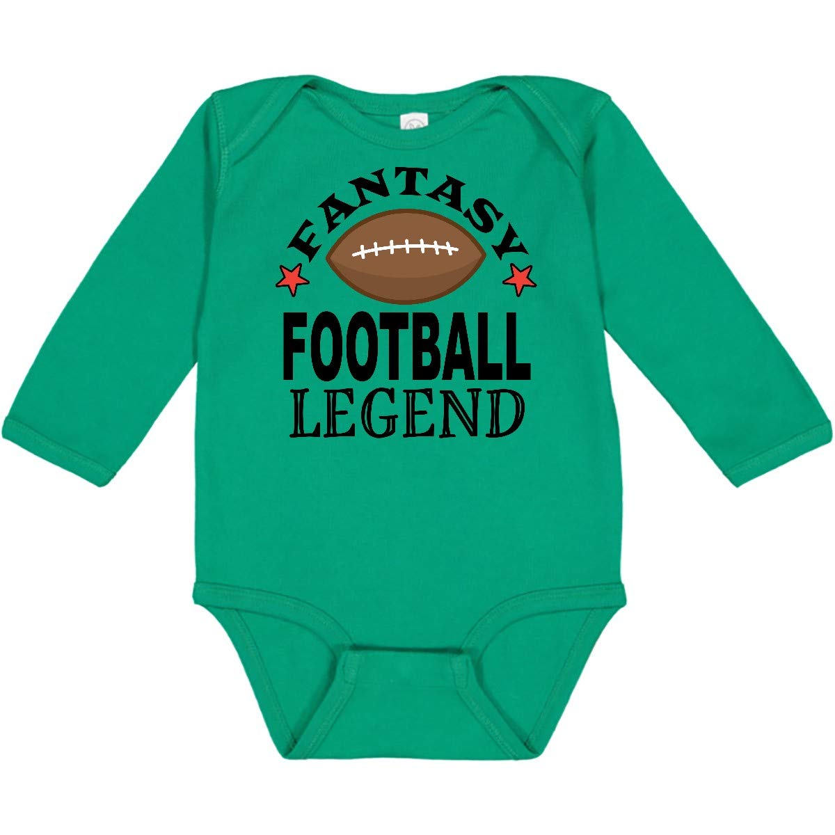 Inktastic Fantasy Football Legend Sports Long Sleeve Creeper - Comfortable & Stylish Football Apparel for Men & Women - Perfect for Game Day, Tailgating & Fan Events