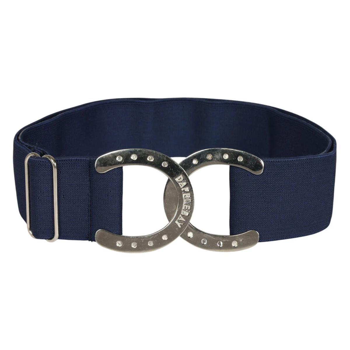 Dapplebay Elastic Horse Shoe Belt - Adjustable Waist Strap for Equestrian Riding & Western Fashion - Perfect for Horseback Riding, Cowboy Outfits, and Country Style Accessories