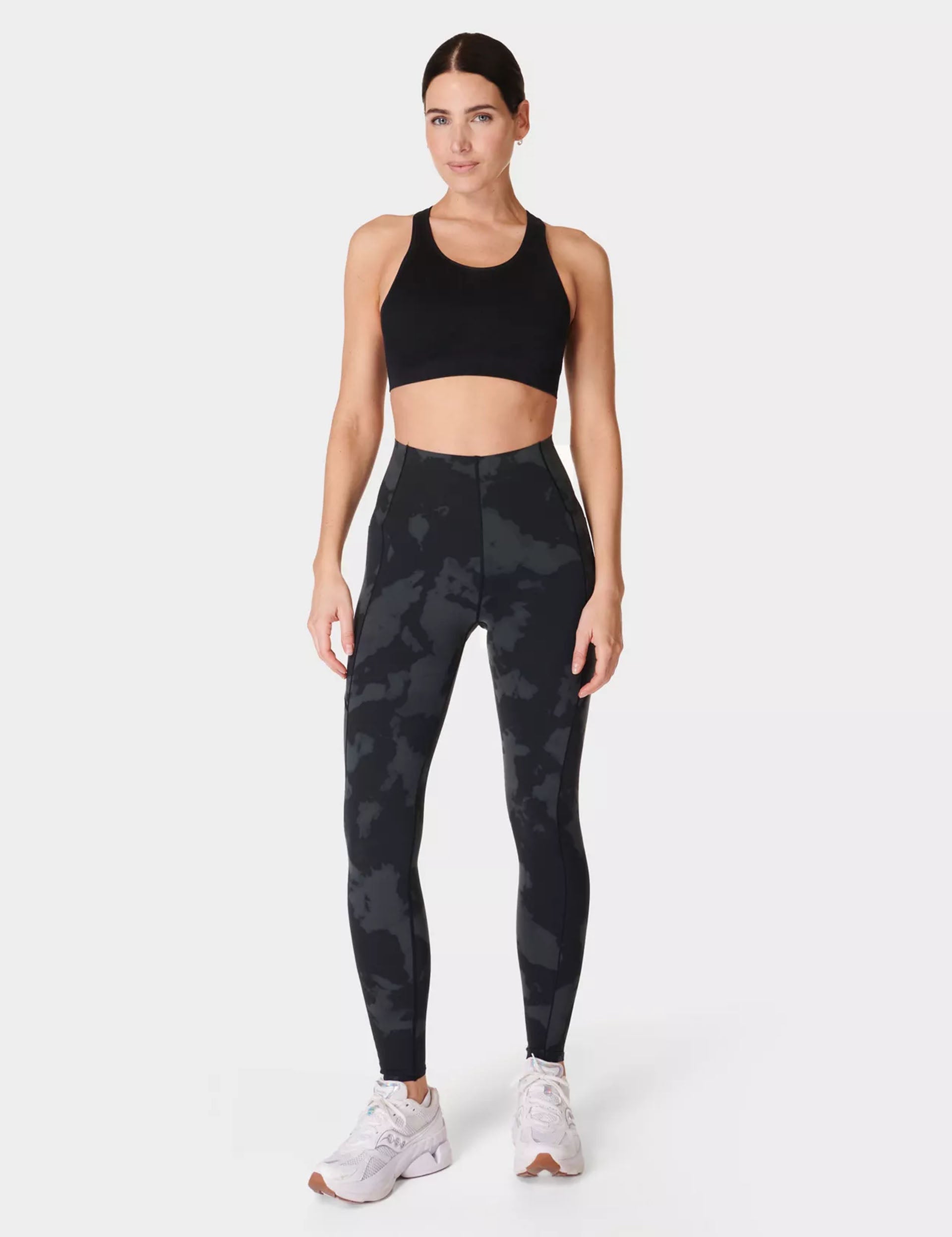 Stamina Seamless Sports Bra for Women - High Impact Workout, Running, Yoga - Breathable & Supportive Activewear - Black