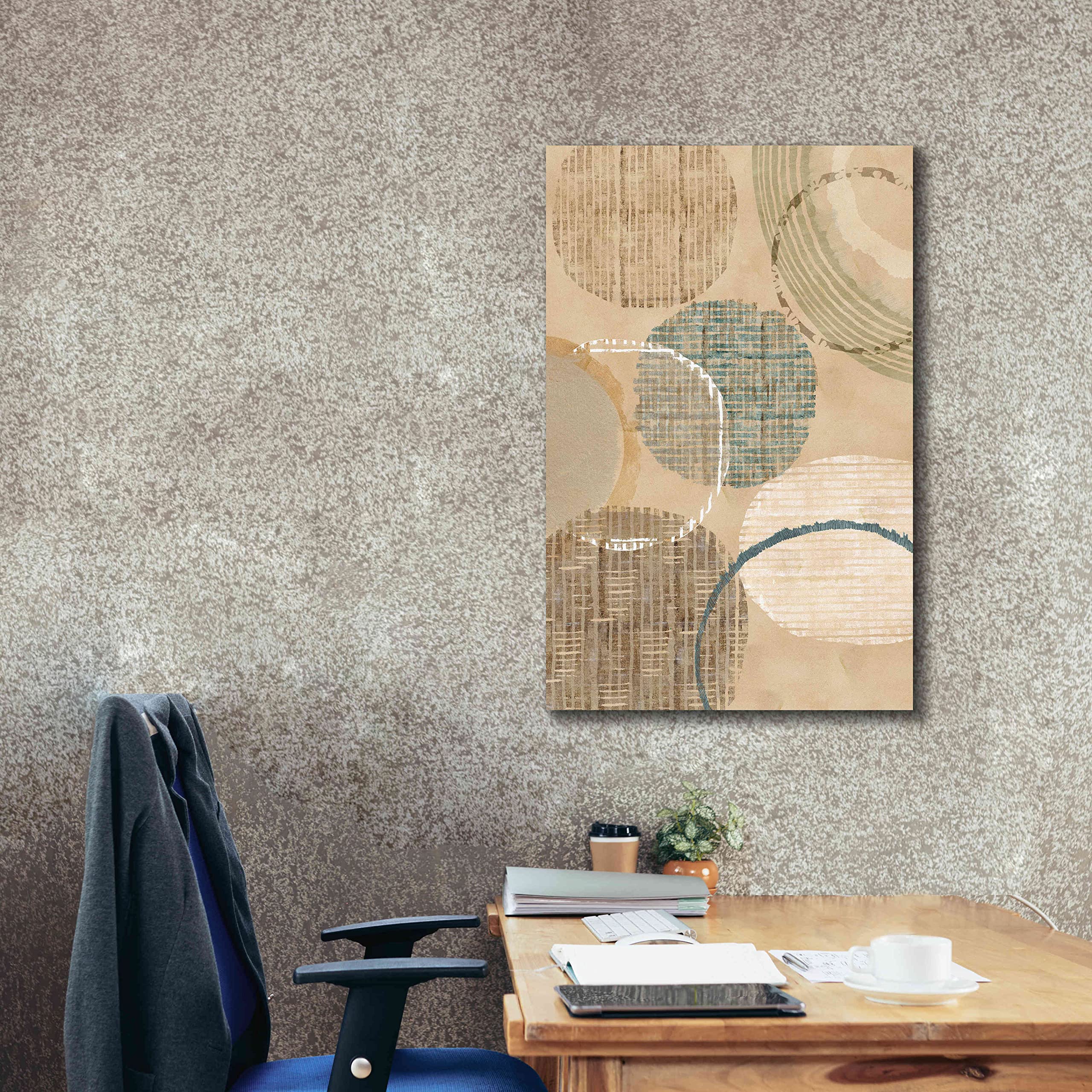Flora Kouta Woven Baskets I Giclee Canvas Wall Art - 26x40 Inches Modern Home Decor for Living Room, Bedroom & Office