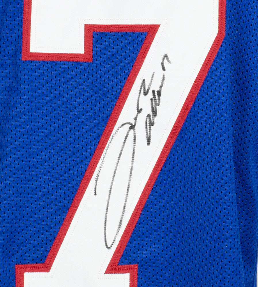 Josh Allen Buffalo Bills Signed Blue Football Jersey - NFL MVP 2024 - Authentic Autographed Memorabilia for Fans & Collectors - Perfect for Game Day, Display, or Gifting