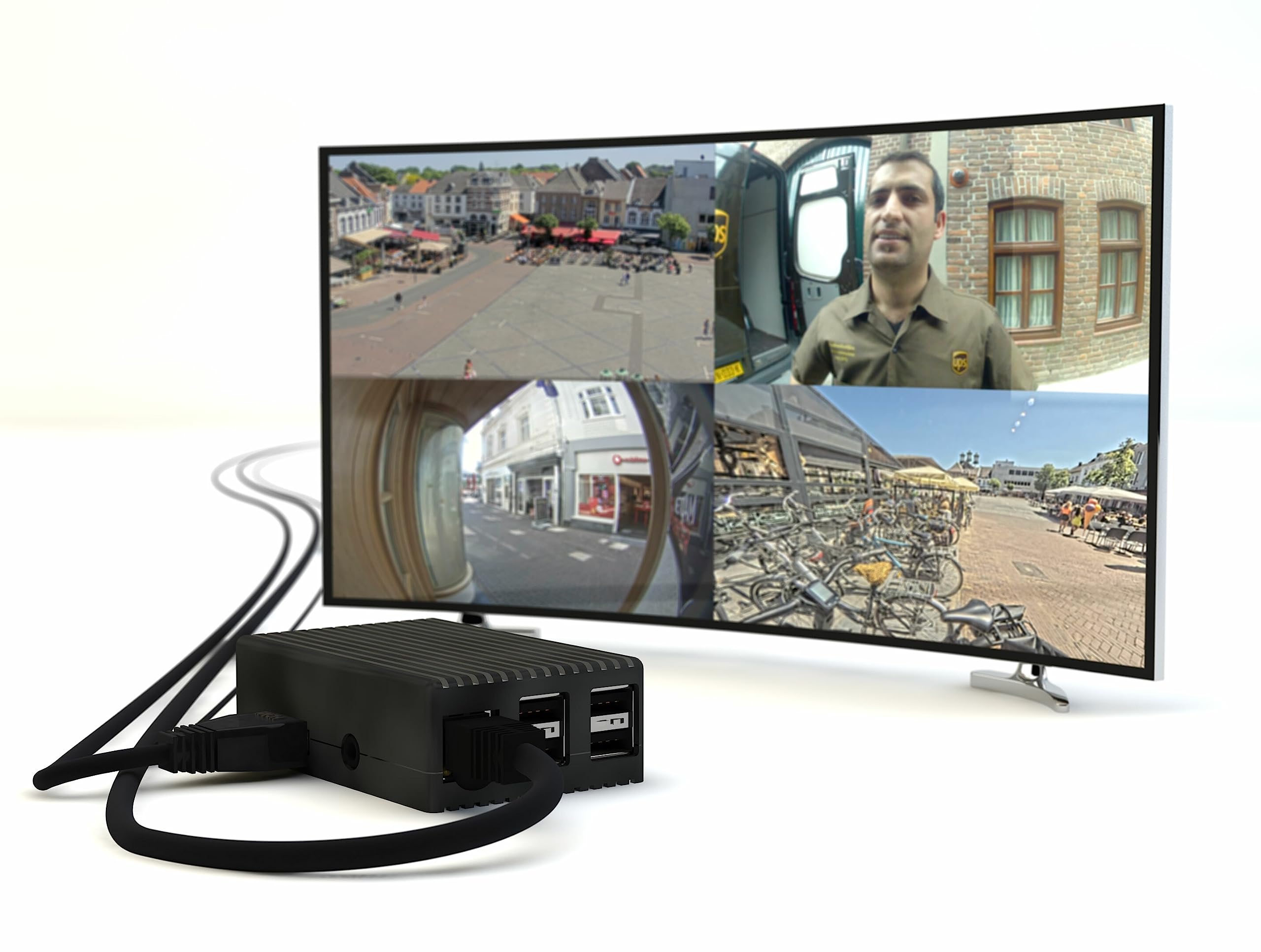 Monitor MKII Universal Network Video Decoder for IP Cameras - HD Surveillance Streaming & Multi-Camera Support for Home & Business Security Systems