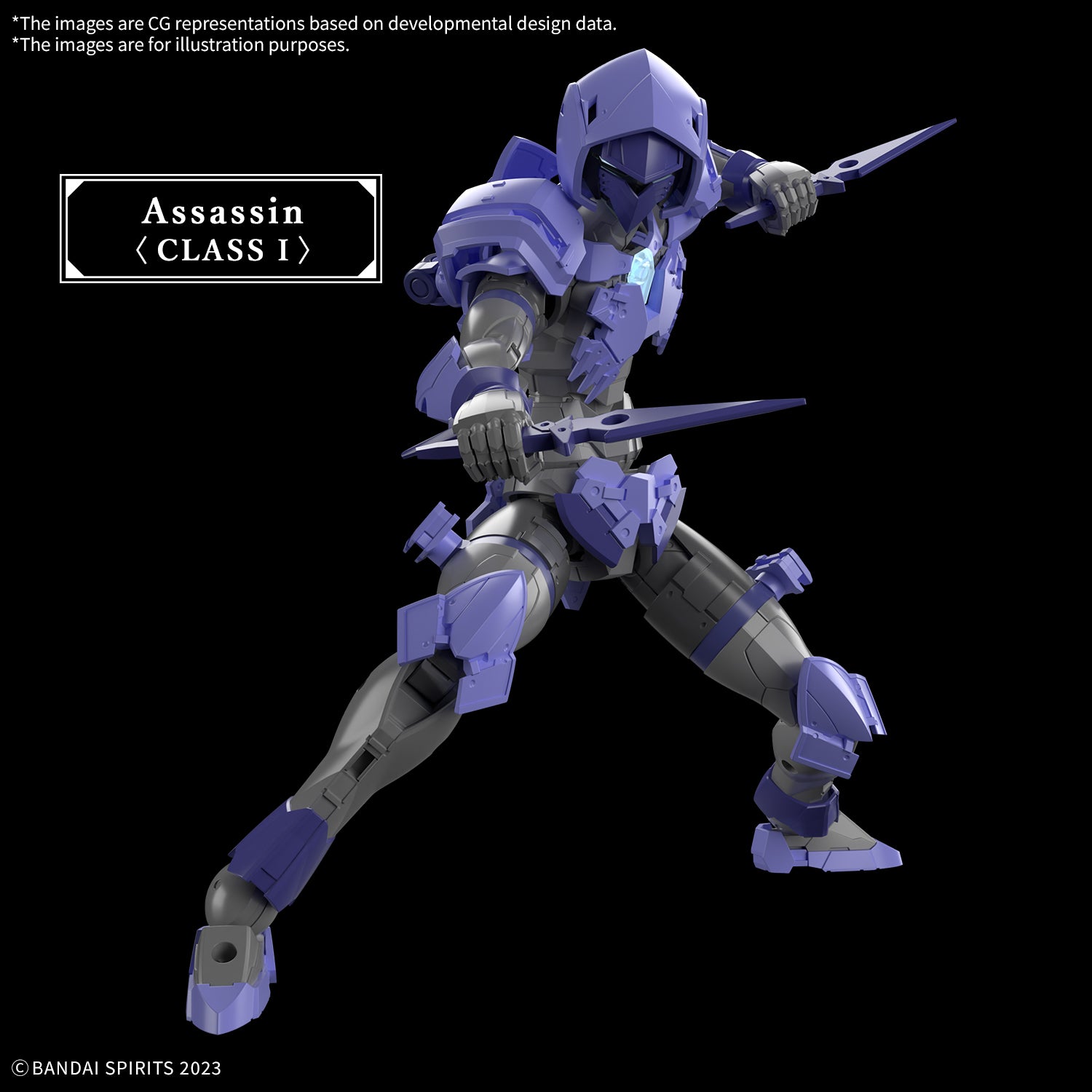 Bandai 30 Minutes Fantasy 30MF #09 1/144 Liber Assassin Model Kit - Anime Action Figure Building Set for Collectors & Hobbyists - Perfect for Display, Gifts & DIY Projects