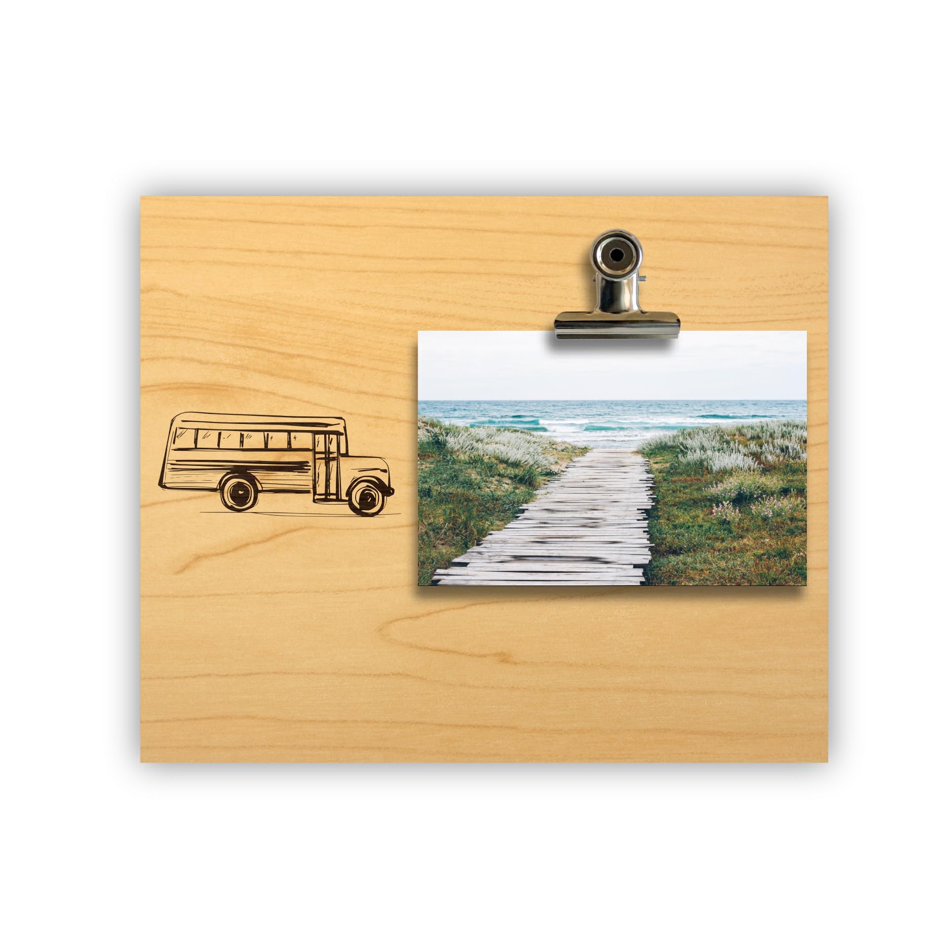 School Bus Photo Frame - CCFRA-17747 | Decorative Picture Frame for Kids' Room, Classroom Decor, Teacher Appreciation Gift