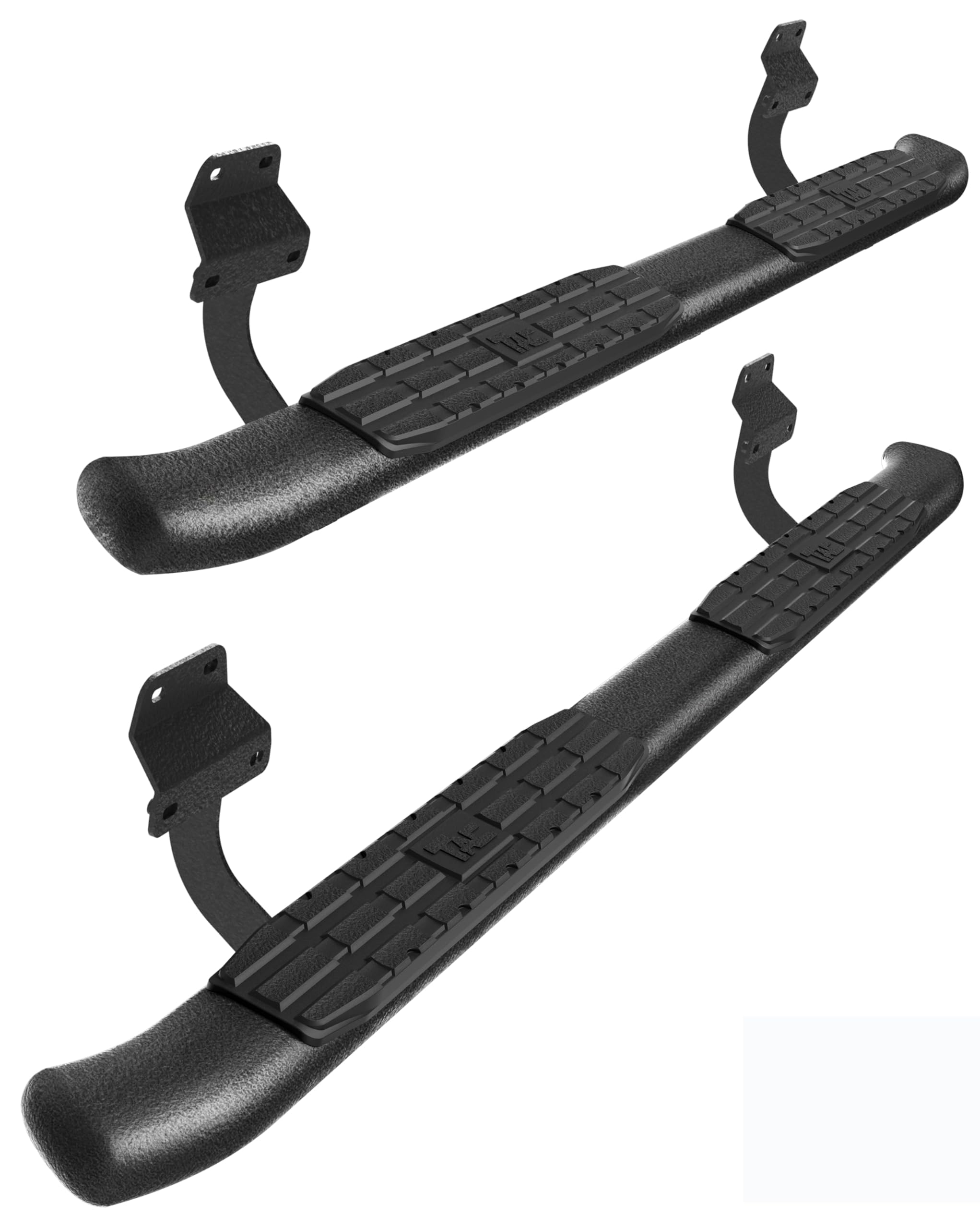 TAC Side Steps for Ford F150 F250 Super Cab - Black Off-Road Nerf Bars (2pcs) | Perfect for Truck Pickup & Off-Roading