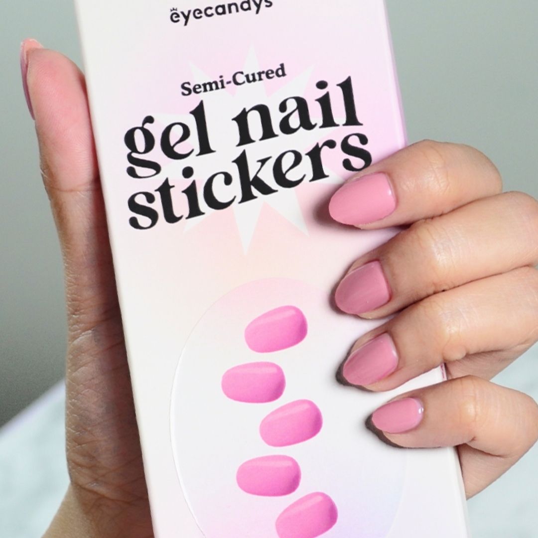 Shortcake Gel Nail Sticker Set - DIY Press On Nails with Cute Strawberry Design, Long Lasting False Nails for Women & Girls - Perfect for Parties, Weddings, and Everyday Wear