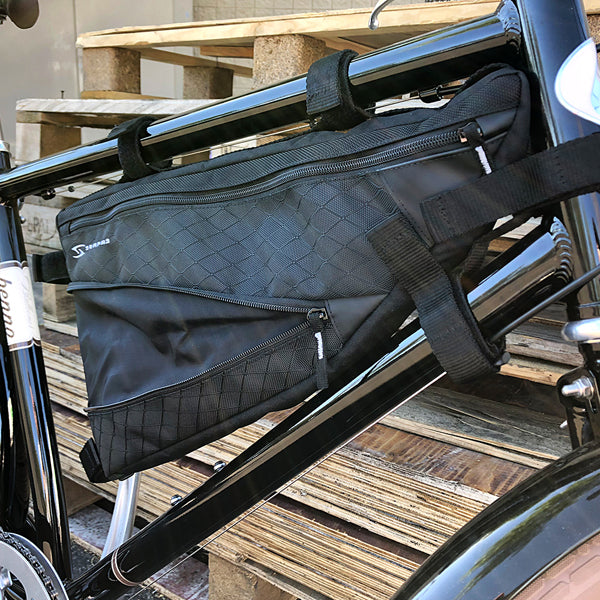 Ark Expandable Half Frame Bag - Waterproof Bike Frame Bag for Cycling, Hiking & Commuting - Compact Storage for Phone, Keys & Essentials