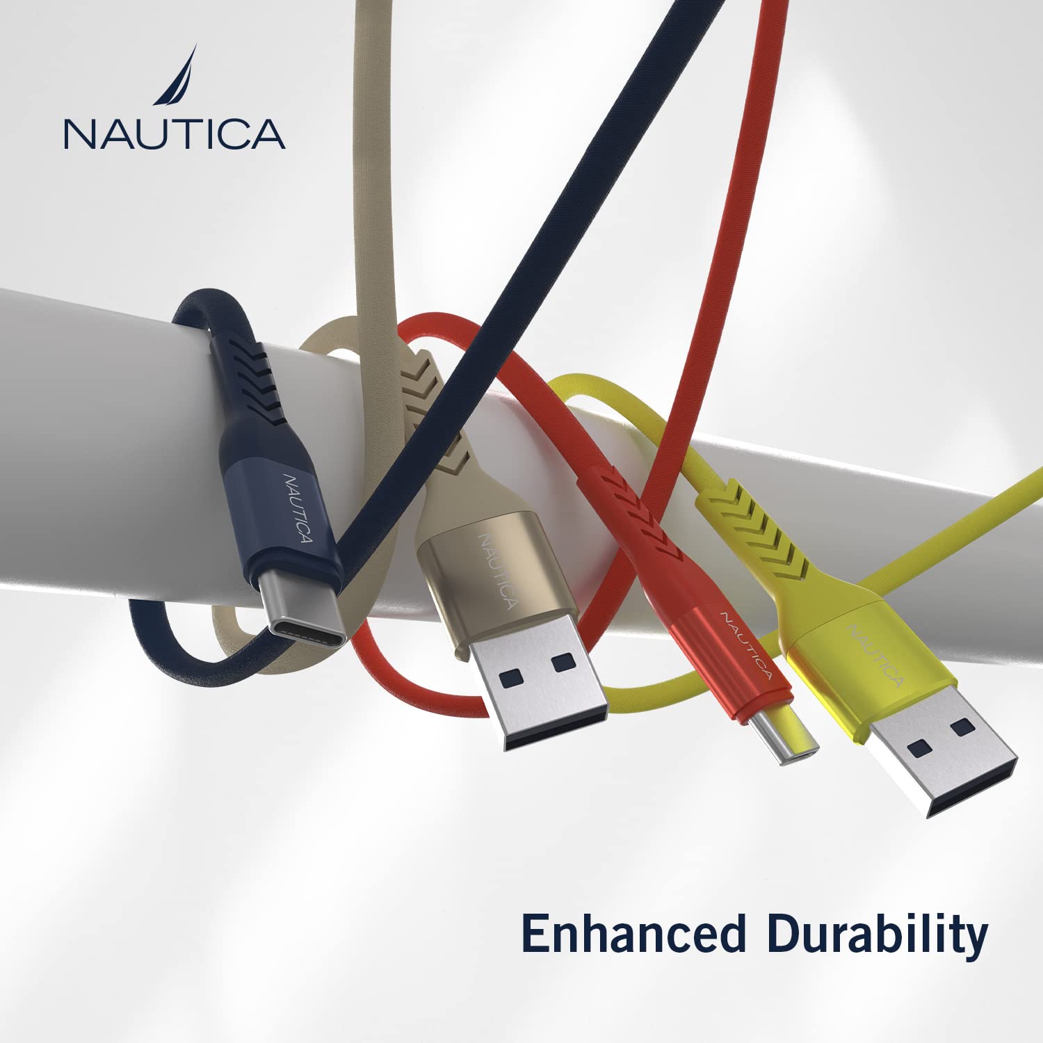 Nautica USB-C to USB-A Fast Charging Cable 4.5A - Compatible with Galaxy S9/S10/S10+, LG V20/G5/G6, PS5 Controller - High Speed Charging Cord for Phones, Tablets & Gaming Devices - Perfect for Home, Office & Travel Charging