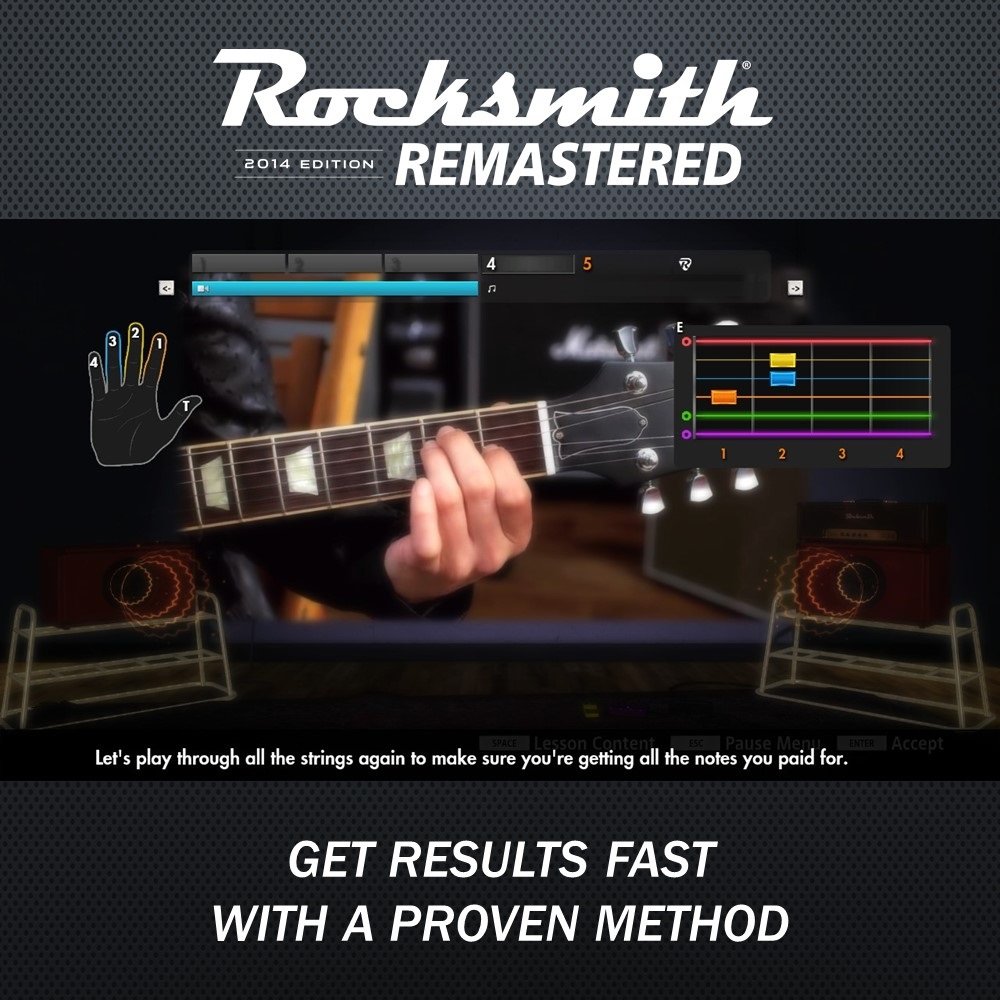 Rocksmith 2014 Edition Remastered - Xbox One Standard Edition | Learn Guitar with Real-Time Feedback | Perfect for Beginners & Advanced Players at Home