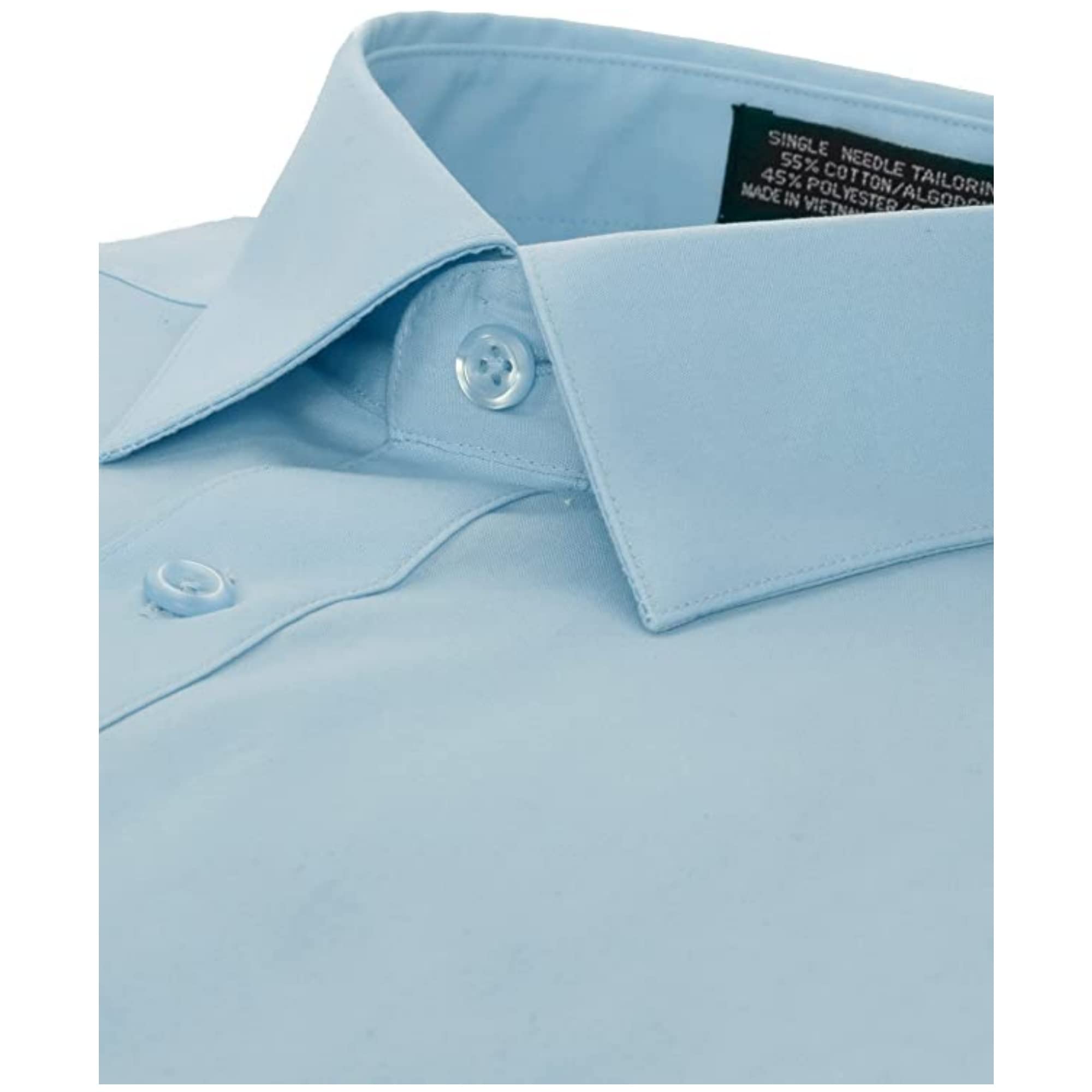 Premium Black Classic Fit Long Sleeve Dress Shirt for Men - Size 17.5 Neck, 36-37 Sleeve - Perfect for Business Meetings, Weddings & Formal Occasions