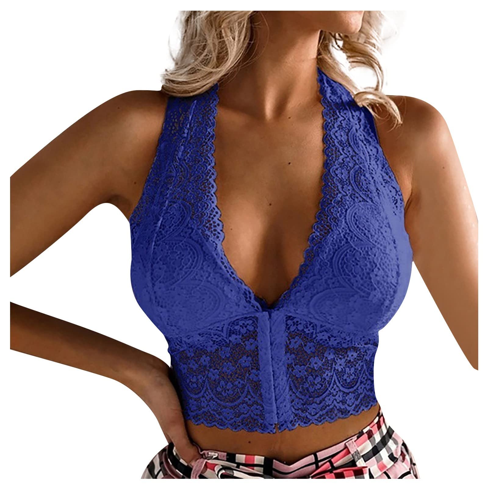 Women's Asymmetrical Deep V-Neck Lace Cap Sleeve Tunic Tank Top - Slim Fit Casual Blouse for Summer Outfits, Beachwear & Layering