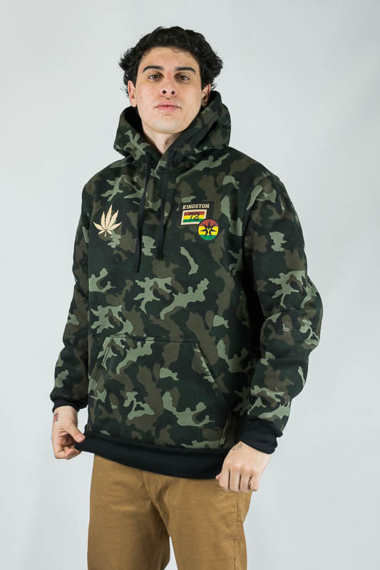 Buzo Y Tú Quique Relax Camo Hoodie - Stylish & Comfortable Camouflage Sweatshirt for Men & Women - Perfect for Casual Outfits, Streetwear & Outdoor Activities