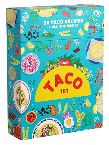 Taco 101 Card Deck - Fun Mexican Cooking Game for Parties & Family Gatherings - Learn Authentic Taco Recipes & Cooking Tips