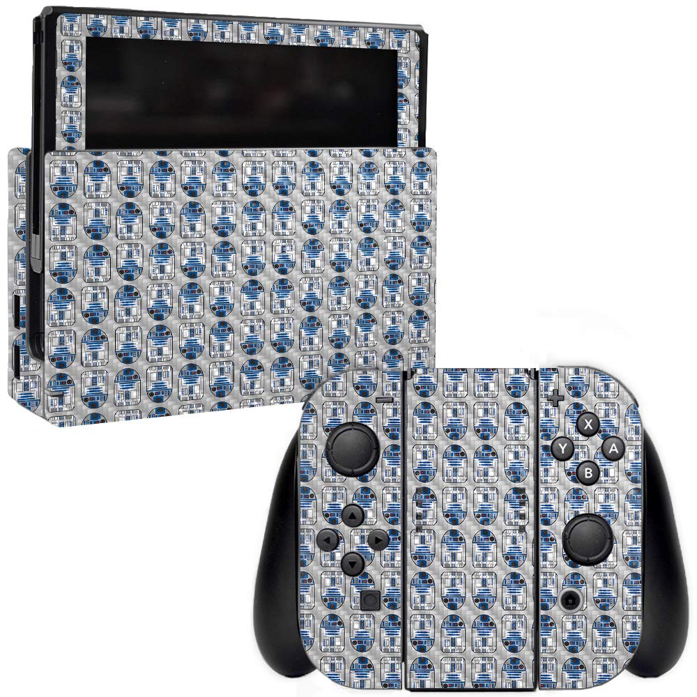Premium Carbon Fiber Skin for Nintendo Switch - Galaxy Boats Design | Protective & Durable Textured Cover | Easy to Apply & Remove | Made in USA | Perfect for Gaming Protection & Style Enhancement