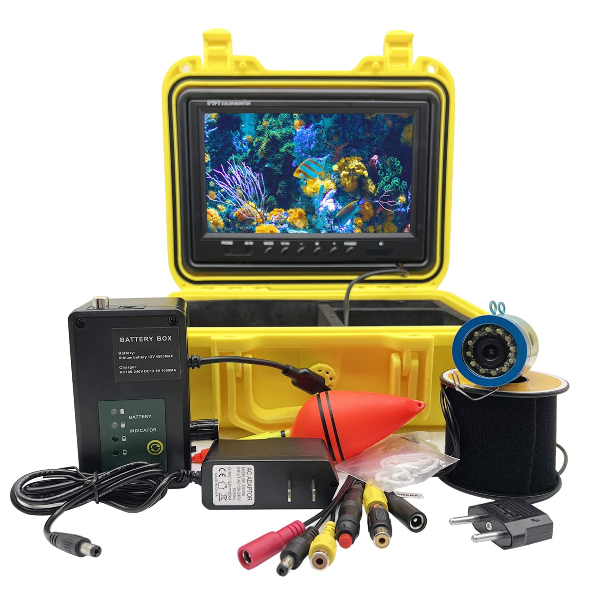 **Portable Underwater Fishing Camera with 9