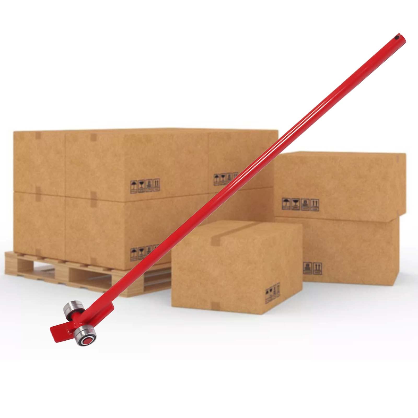 LESOLAR 5T Heavy Duty Pry Bar - 11,000 lbs Capacity, Steel Construction with Wheels & Bearings, 5-Foot Long Handle - Perfect for Construction, Auto Repair, and Heavy Lifting Jobs