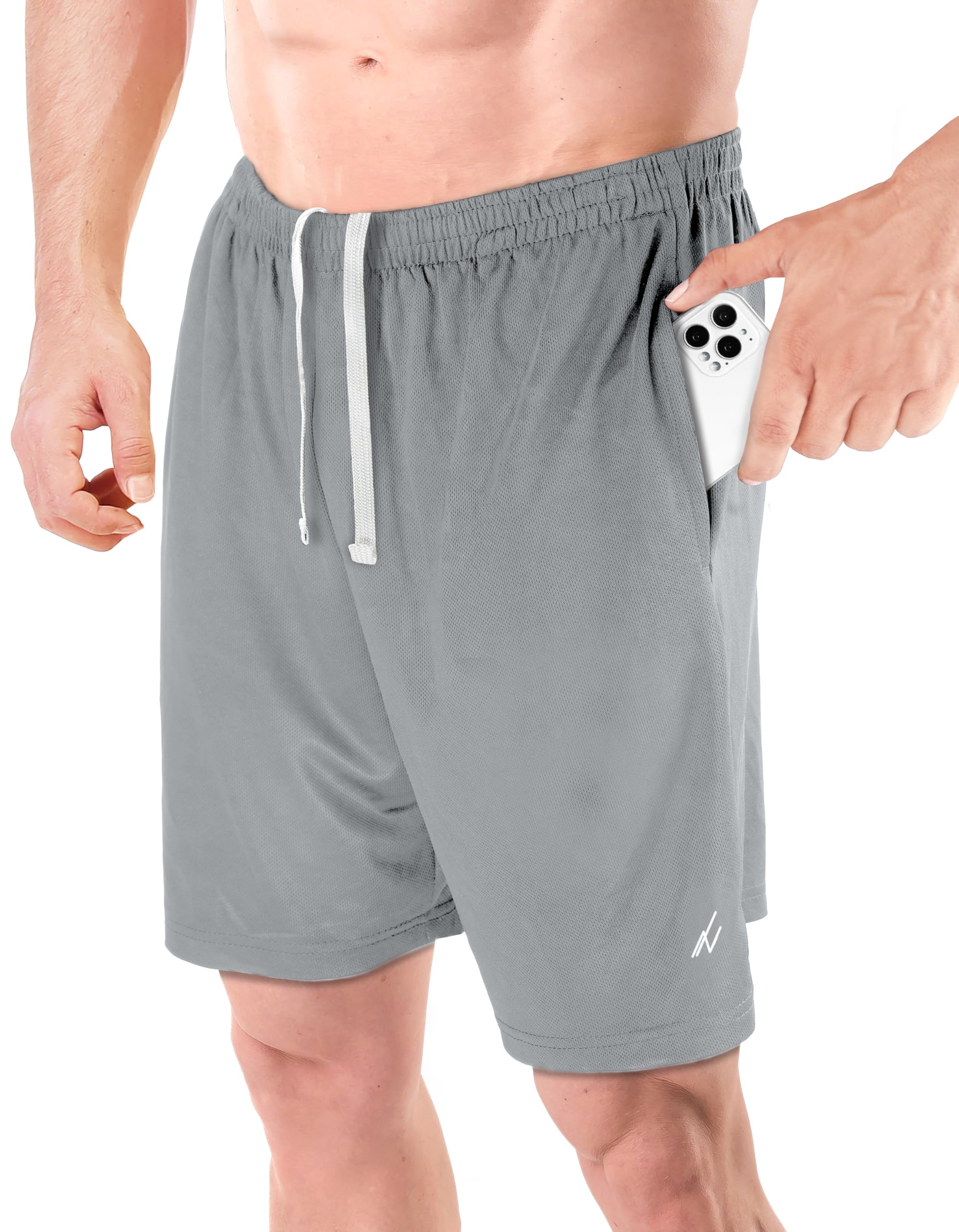 NY Threads Men's Quick Dry Athletic Shorts - Lightweight Loose-Fit Running & Gym Workout Shorts with Pockets - Perfect for Jogging, Training, and Casual Wear