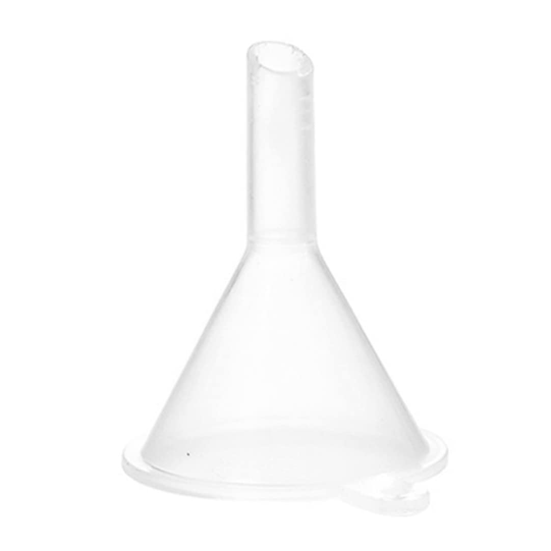 Clear Plastic Mini Funnel Set - Small Liquid Filling Funnel for Essential Oils, Perfume, Cooking Oil & DIY Projects - Perfect for Bottles, Jars & Containers (Kitchen, Bathroom, Workshop Use)