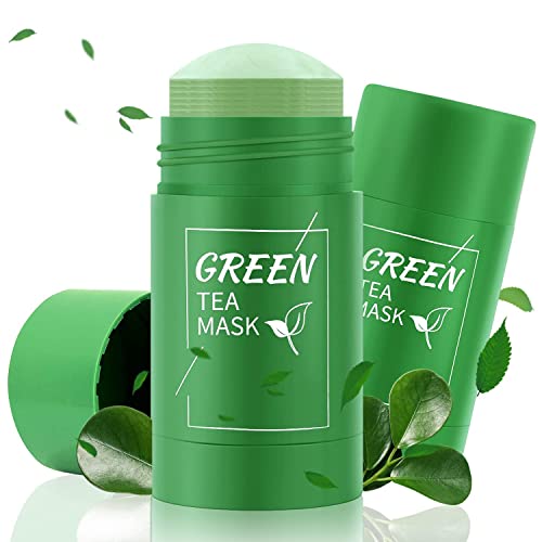 VINSH ENTERPRISE Green Tea Cleansing Face Mask Stick - Deep Pore Cleanser for Blackheads, Whiteheads & Oily Skin | Detoxifying Clay Mud Mask with Hyaluronic Acid & Antioxidants | Made in India | 40g | Perfect for Daily Skincare Routine & Travel-Friendly Beauty Essential