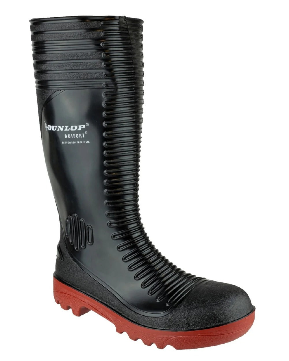 Dunlop Acifort Ribbed Full Safety Wellingtons - Waterproof Work Boots for Men & Women - Heavy Duty Slip Resistant Rubber Boots for Construction, Farming, Gardening & Outdoor Use