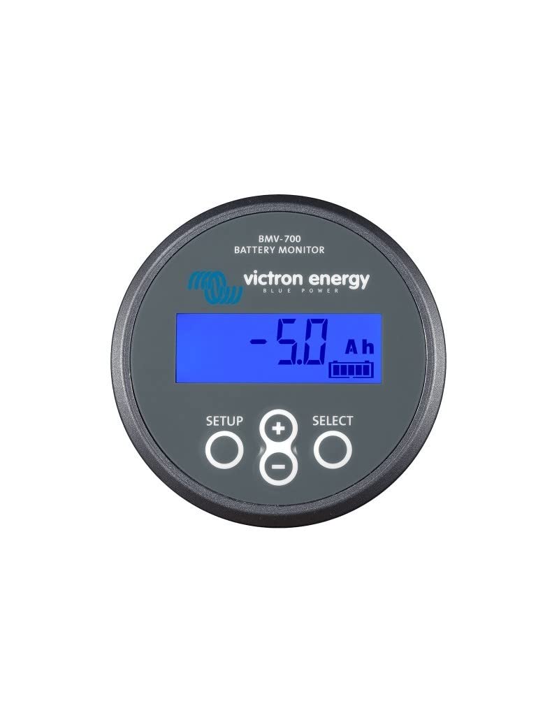 Victron Energy BMV-700 Smart Battery Monitor with Bluetooth - Accurate Voltage, Current & Power Tracking for RVs, Boats & Solar Systems - Perfect for Off-Grid Living & Marine Applications (Grey)