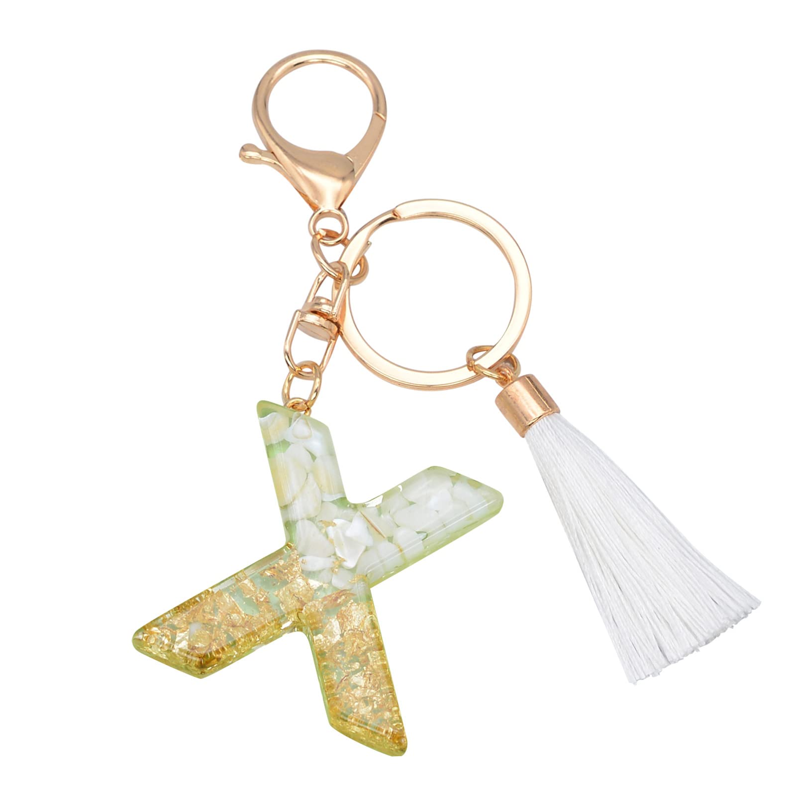 Creative Translucent Resin Letter Keychain - Personalized Color Pendant Jewelry for Gifts, Bags, and Everyday Accessories