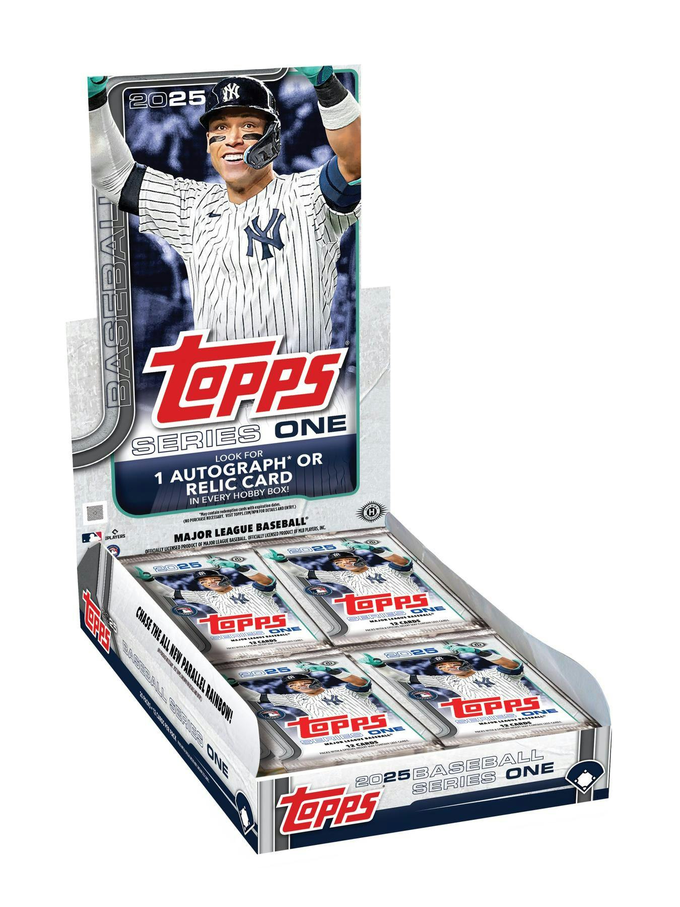 2025 Topps Series 1 Baseball Hobby Box - 24 Packs with Exclusive Rookie Cards & Chase Inserts | Perfect for Collectors, Fantasy Sports & MLB Memorabilia Enthusiasts
