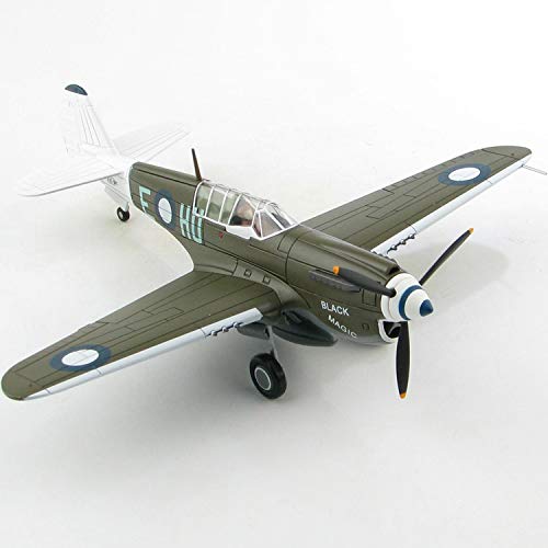 Hobby Master 1/72 Scale P-40N Black Magic Diecast Aircraft Model - 78 Sqn RAAF, Morotai 1945 - Collectible WWII Warbird for Display & Aviation Enthusiasts