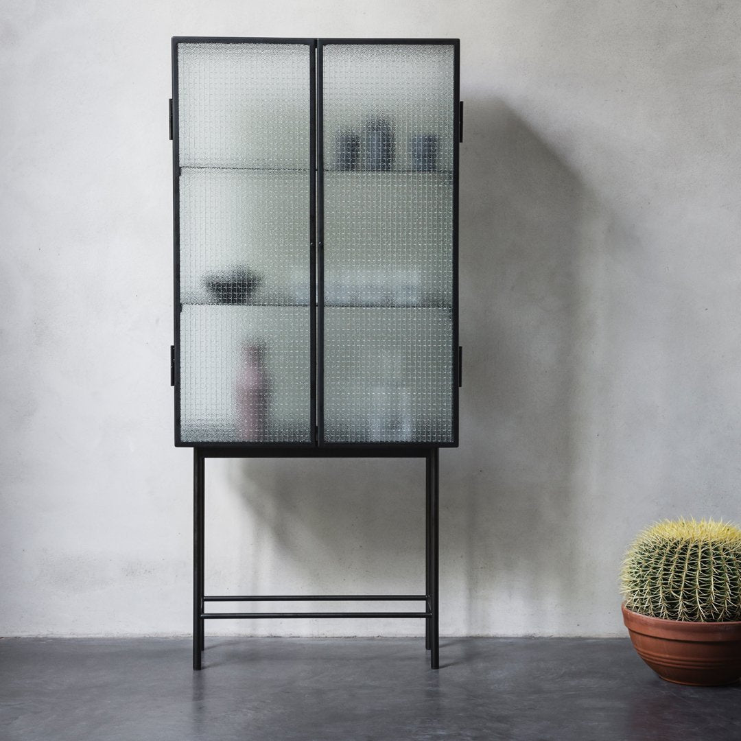 Ferm Living Haze Showcase - Modern Glass Display Case for Home Decor & Collectibles | Perfect for Living Room, Bedroom, or Office Display
