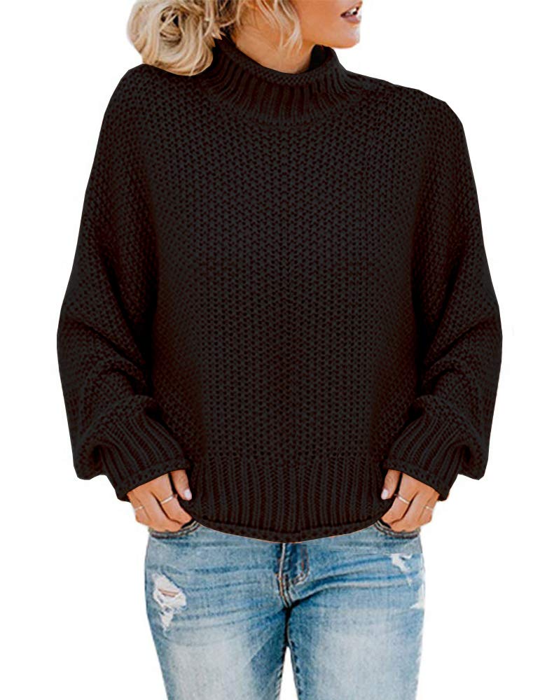 Women's Casual Long Sleeve Crewneck Color Block Patchwork Pullover Knit Sweater Tops - Cozy Fall & Winter Fashion for Work, Dating & Everyday Wear