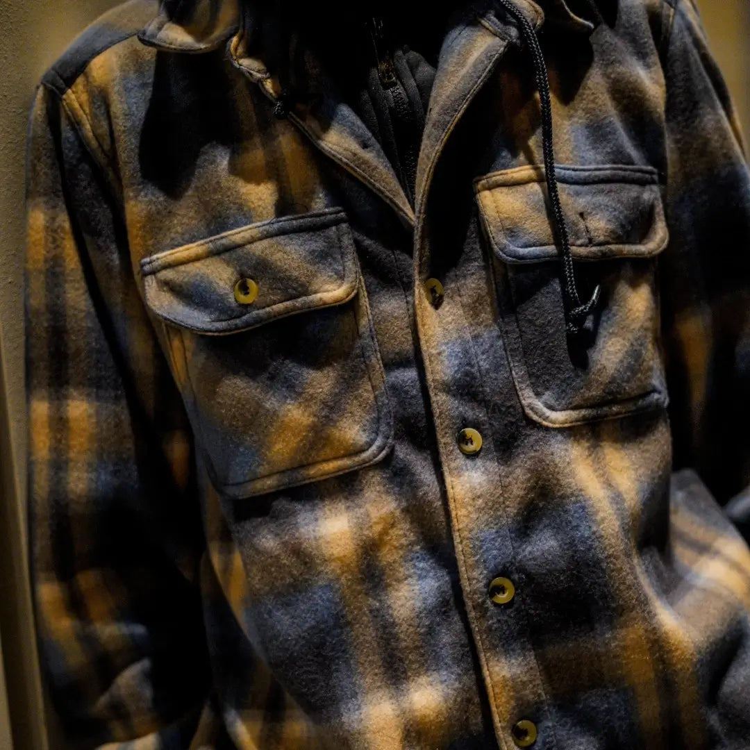 Men's Warm Plaid Berber Fleece Lined Jacket - Winter Outdoor Casual Coat for Hiking, Camping & Daily Wear