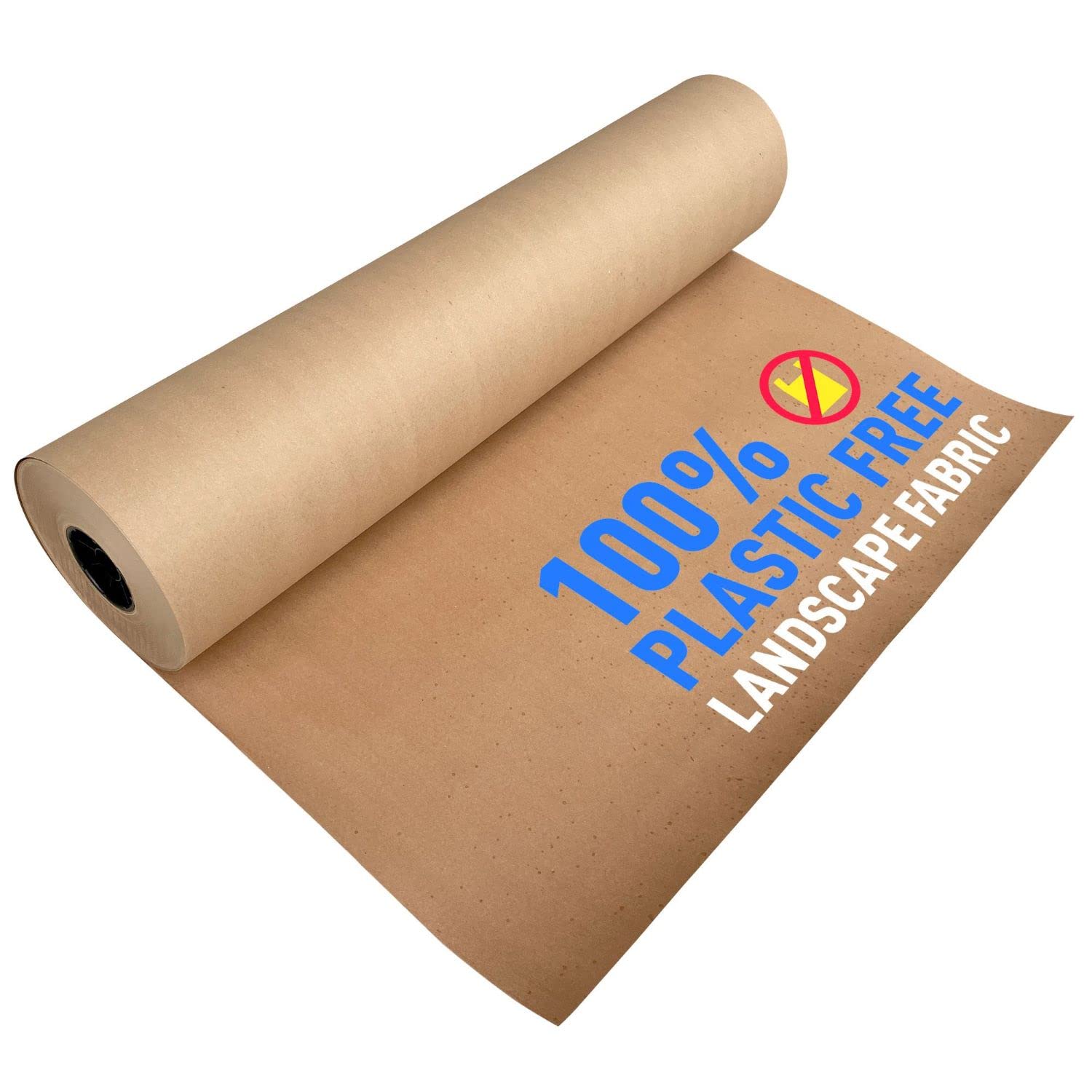 Biodegradable Landscape Fabric for Weed Control - Eco-Friendly Garden Paper Mulch Roll (3ft x 475ft) - Made in USA | Perfect for Organic Gardening, Vegetable Beds & Sustainable Landscaping