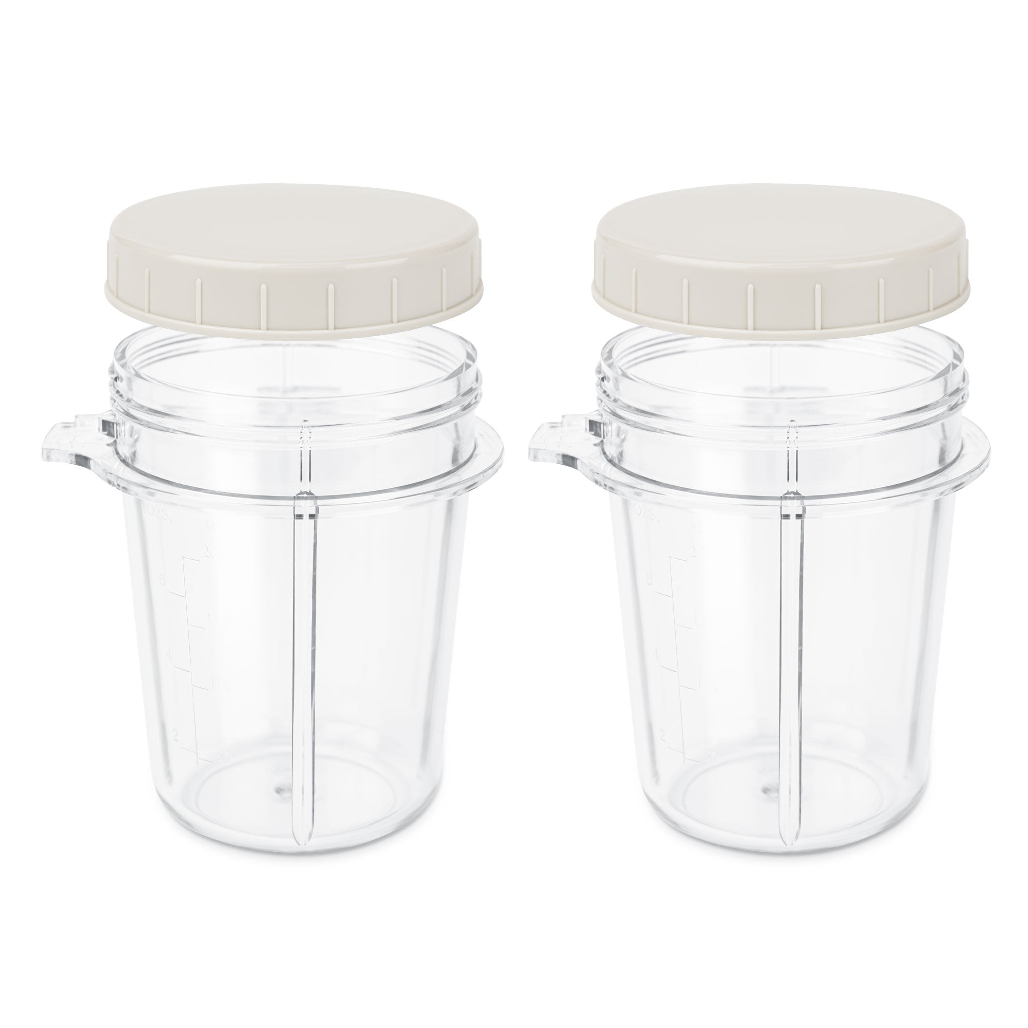 BPA-Free Personal Blender with 2 Grinding Cups & Lids (8 oz Each) - Perfect for Smoothies, Protein Shakes & Meal Prep On-The-Go
