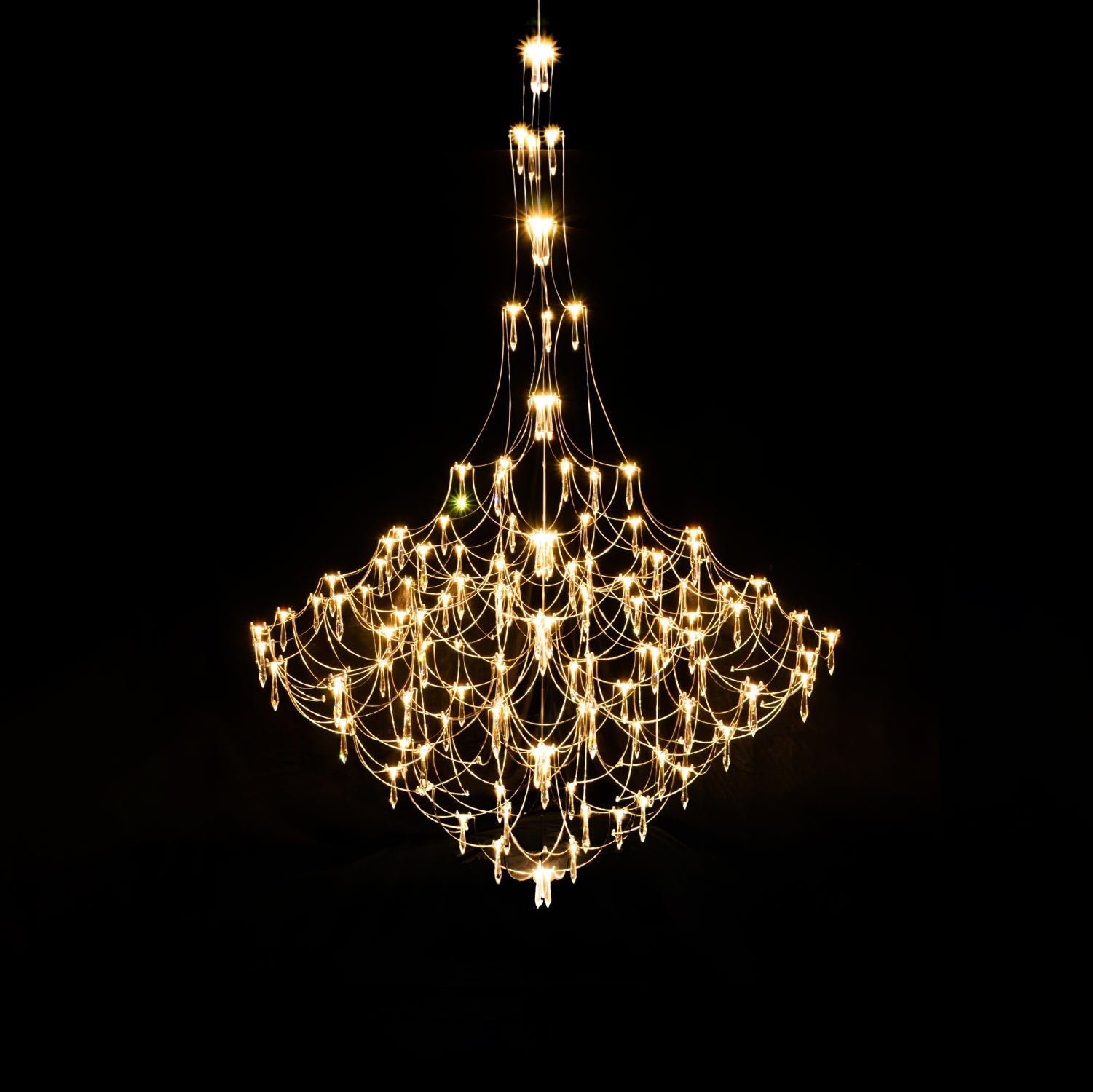 Amos Light Group Chandelier - Modern Crystal Ceiling Light Fixture for Dining Room, Living Room & Bedroom | Elegant Lighting Decor for Home & Office
