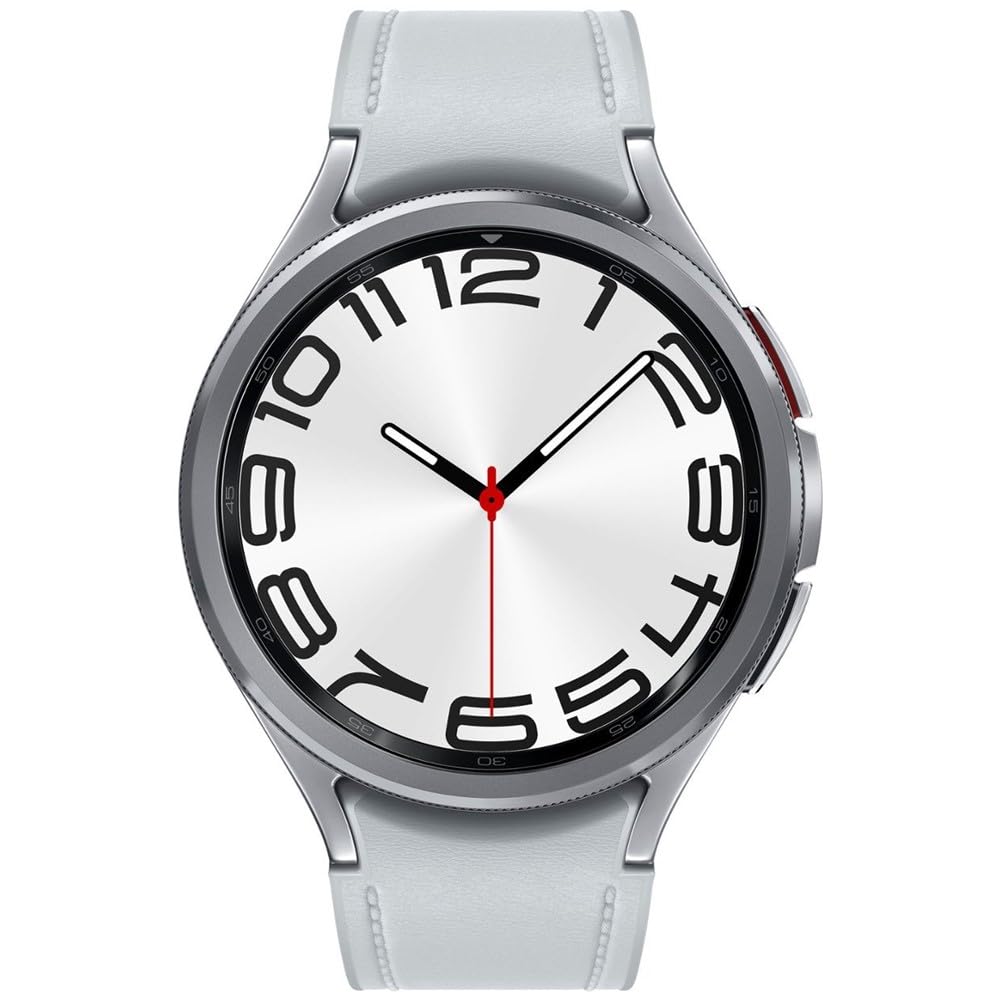 Samsung Galaxy Watch 6 Classic 47mm Bluetooth Smartwatch with Rotating Bezel - Fitness Tracker, Heart Rate Monitor, Sleep Tracking, GPS, Water Resistant - Silver (Renewed) | Perfect for Workouts, Running, Swimming & Daily Activity Tracking