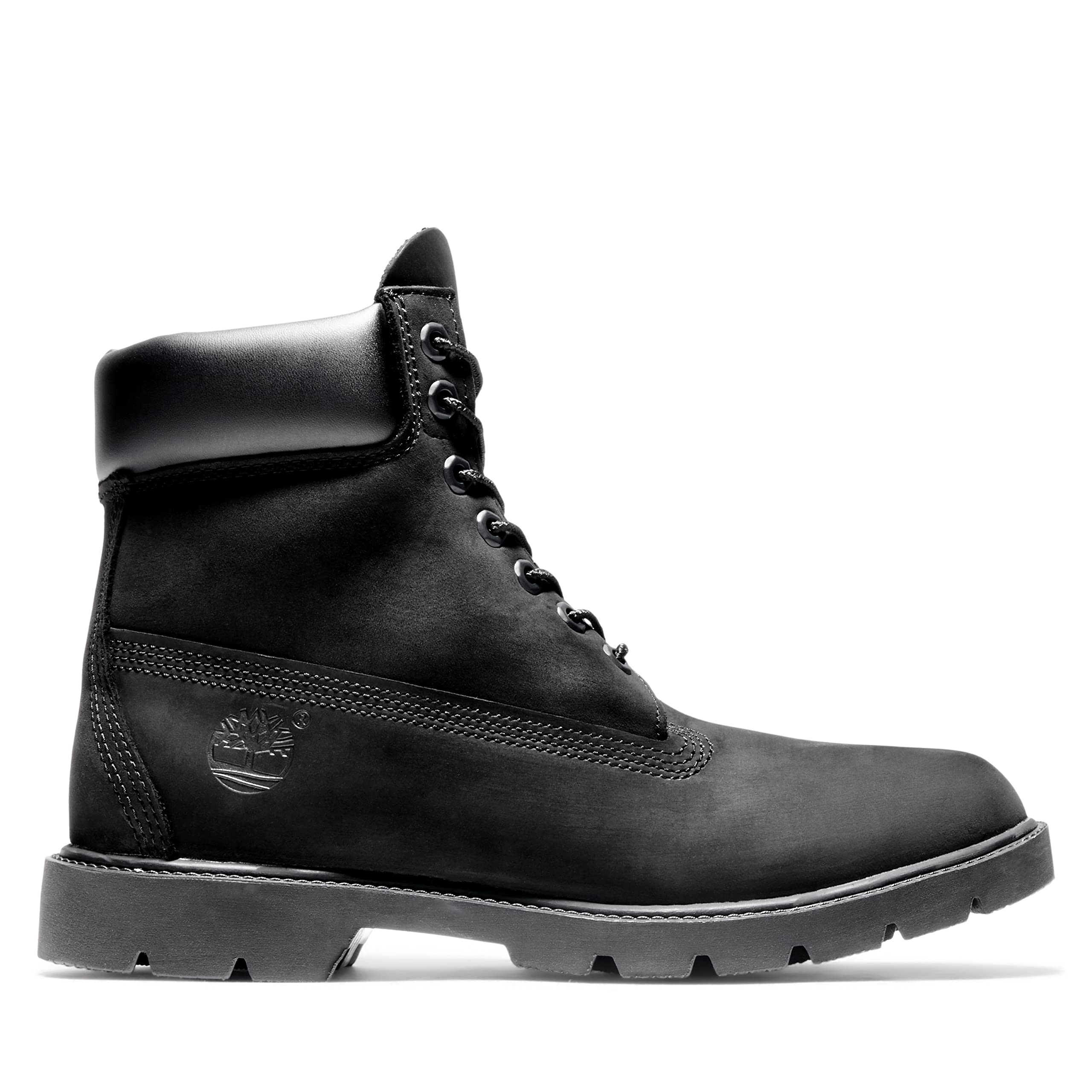 Timberland Men's 6-Inch Premium Waterproof Leather Boots with Padded Collar - Comfortable & Durable Hiking, Work & Outdoor Boots for All-Day Wear