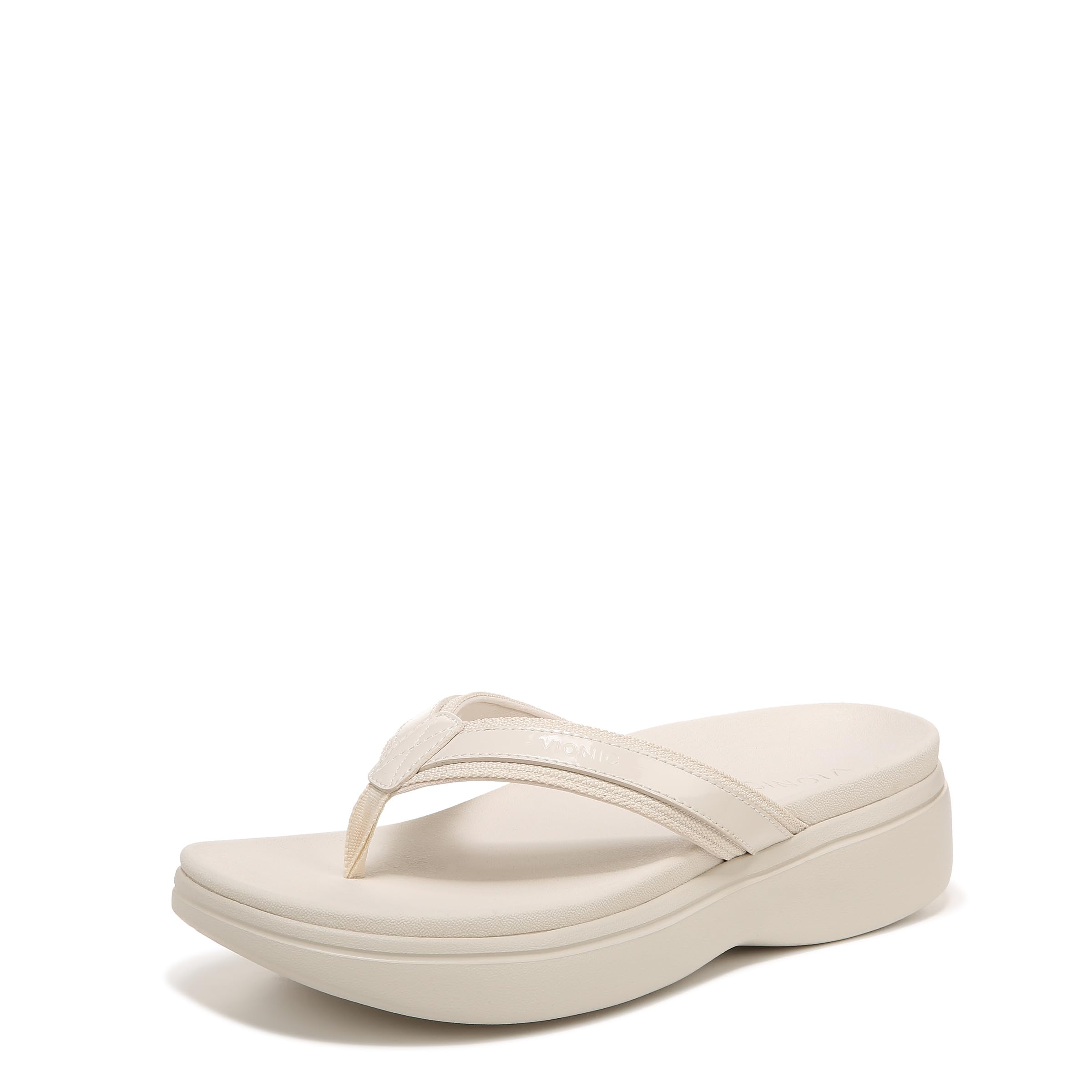 Vionic High Tide II Women's Orthotic Platform Sandals - Comfortable Arch Support Flip Flops for Beach, Pool & Summer Walking