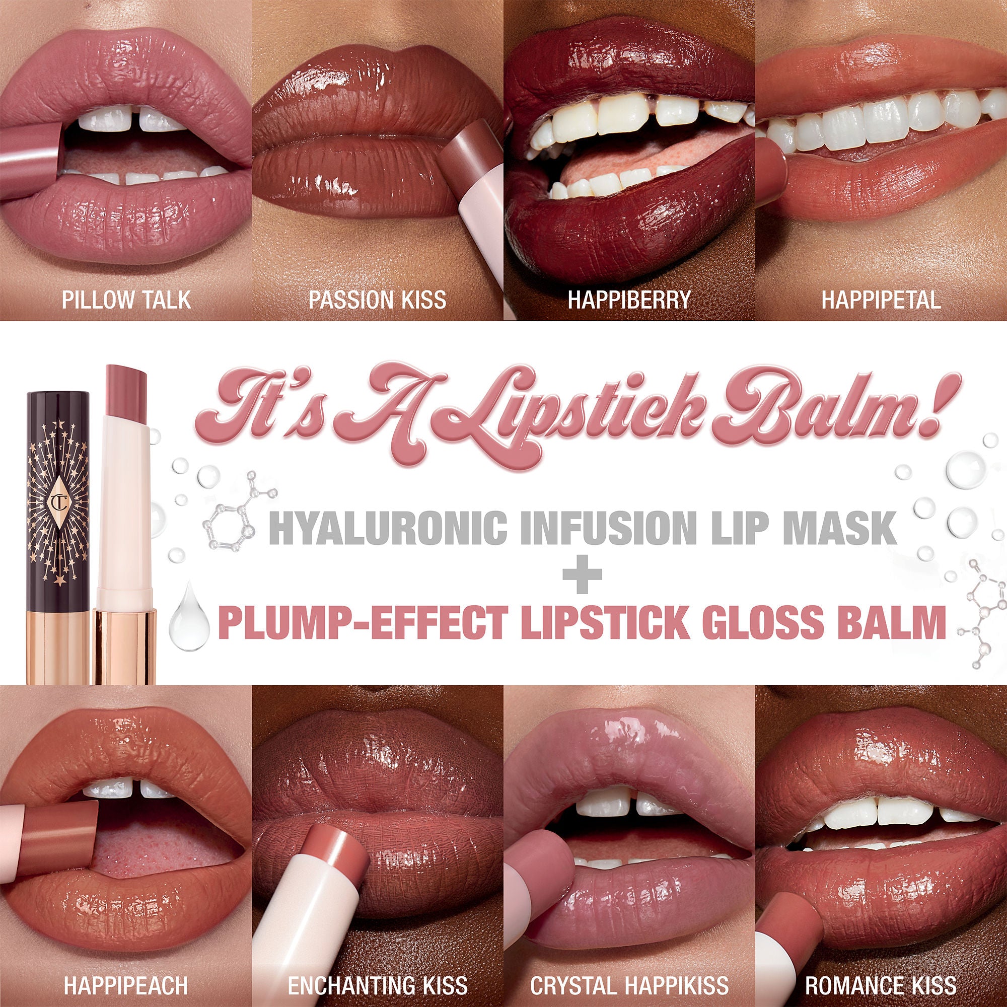 Hyaluronic Happikiss Lip Plumper - Hydrating Lip Gloss with Hyaluronic Acid for Fuller Lips | Perfect for Daily Use, Special Occasions, and Makeup Looks