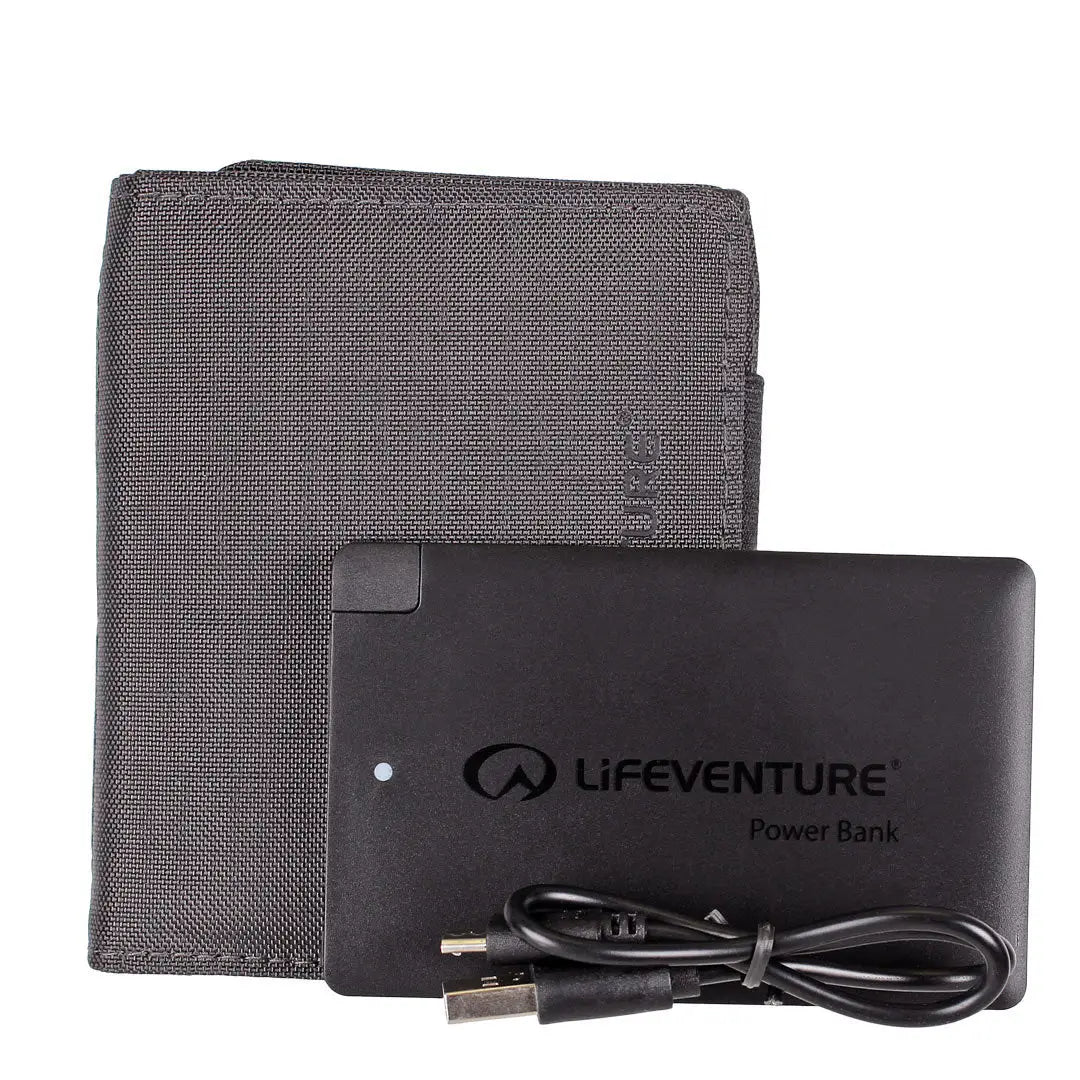 Lifeventure RFID Blocking Charging Wallet - Slim Secure Wallet with Wireless Charging for Travel, Work & Everyday Use