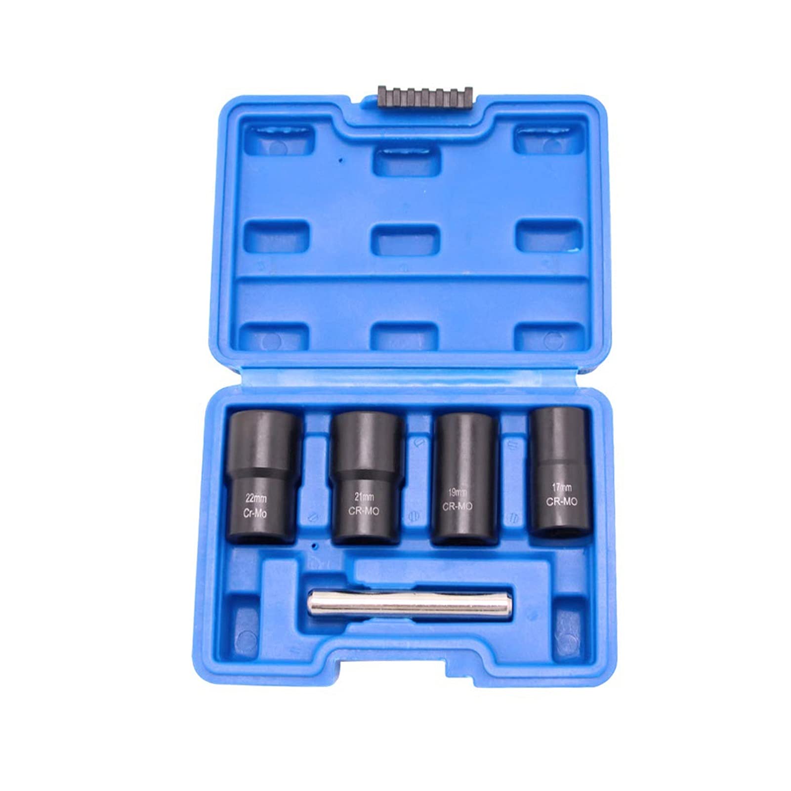 5/6PCS Twist Socket Set Extractor Kit - Impact Bolt Nut Removal Tool for Rusted Wheel Nuts | Professional Hand Tool Set with Storage Box | Ideal for Automotive Repair & DIY Projects (5PCS)
