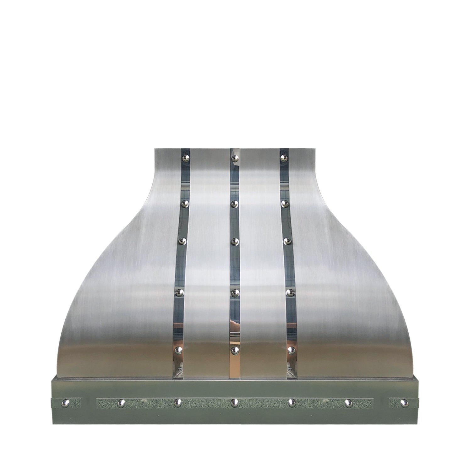 Premium RHM Custom Stainless Steel S-Curve Range Hood SH1 3TRM - Modern Kitchen Ventilation System for Home & Restaurant Use