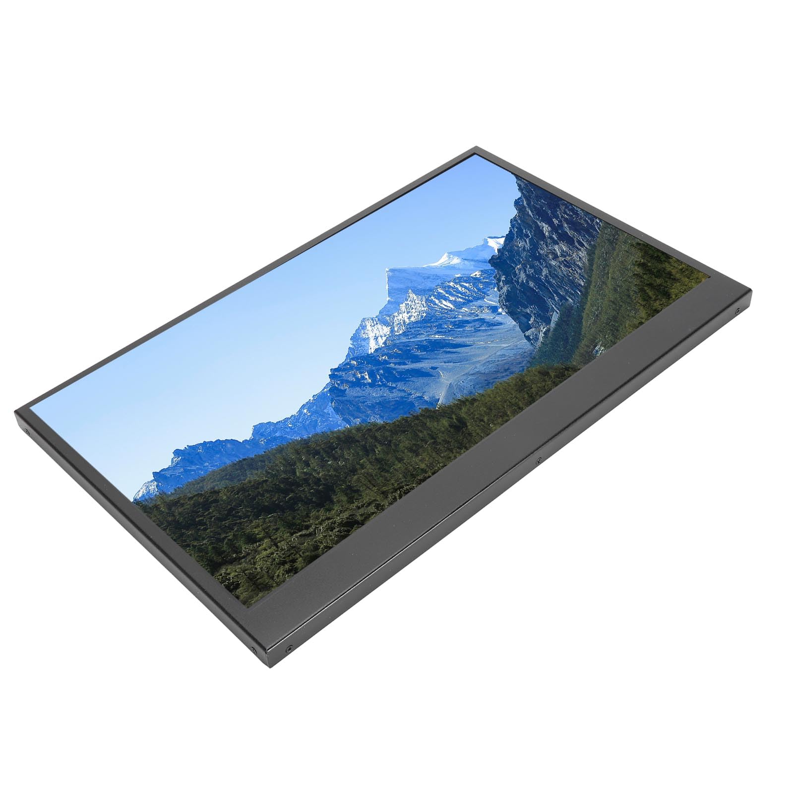 14 Inch Portable Monitor with Kickstand - 1920x1080 FHD USB-C External Display for Laptop, Gaming & Work - Built-in Speakers, HD/Micro USB Ports - Perfect for Travel, Office & Multi-Screen Setup