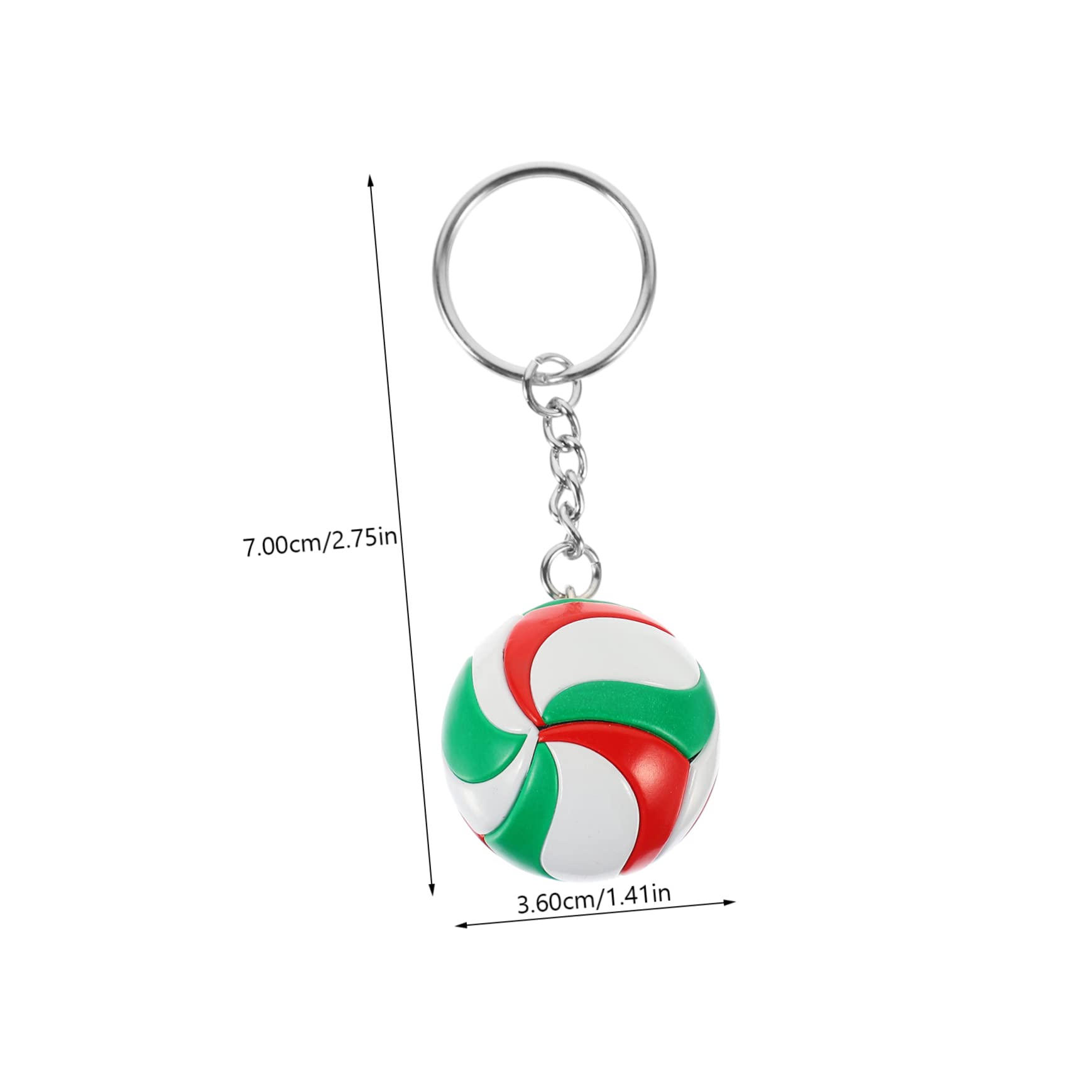 FOYTOKI 3-Pack Unique Volleyball Keychain Set - Multi-Functional Bag Charm Pendant for Sports Fans & Fashion Accessories - Perfect for Volleyball Players, Coaches & Gift Giving