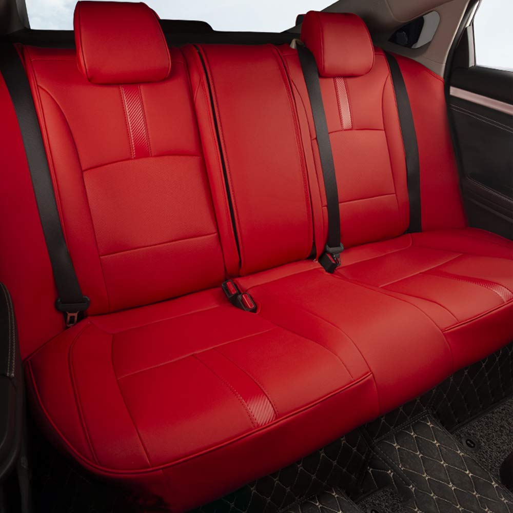 Premium Custom Leather Seat Covers for Land Rover Range Rover 5-Seat (2013-2015) - Red LCD Screen Protection | Luxury Car Interior Upgrade for Road Trips & Daily Commute