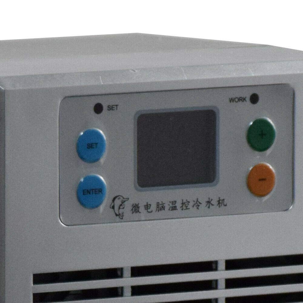 DYRABREST 35L 100W Aquarium Water Chiller - Fish Tank Thermostat Cooling System for Freshwater & Saltwater Tanks - Includes Water Pump | Perfect for Shrimp Tanks, Reef Aquariums & Hydroponics