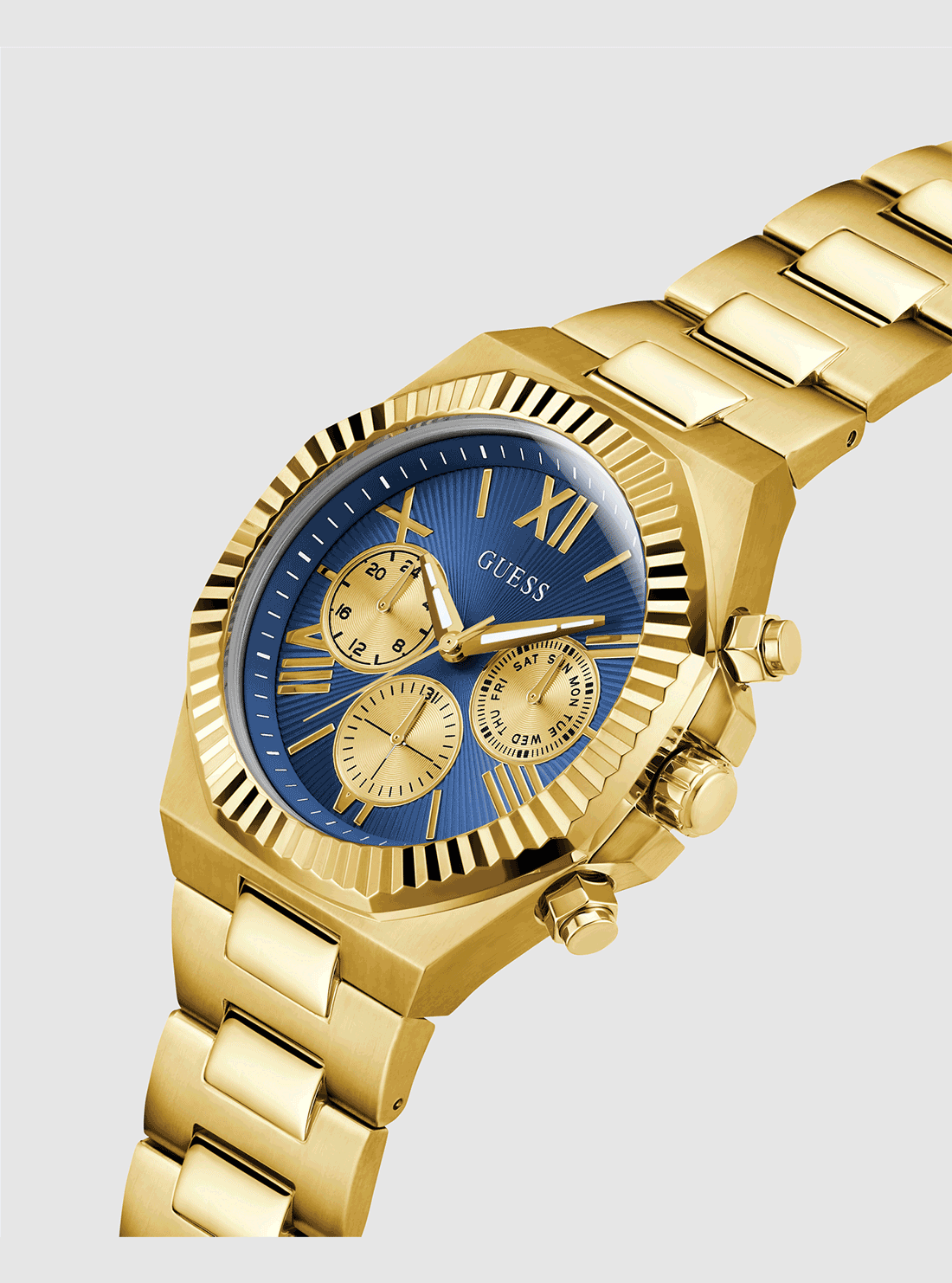 Luxury Gold Equity Blue Dial Watch for Men - Elegant Dress Watch for Business, Formal & Special Occasions