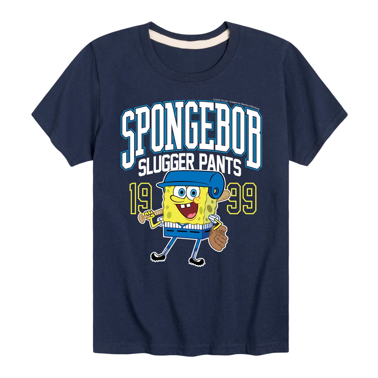 Spongebob Squarepants Graphic T-Shirt for Toddler & Youth - Soft Short Sleeve Cotton Tee - Cartoon Character Apparel - Perfect for Playdates, Birthday Parties & Casual Wear