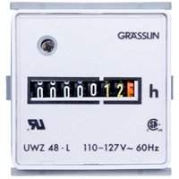 Intermatic UWZ48E-120/50U 120V AC Hour Meter Timer with Flush Mount Bracket - Quick Connect & Screw Terminals - Perfect for Home Automation, Industrial Equipment, and Energy Monitoring Systems